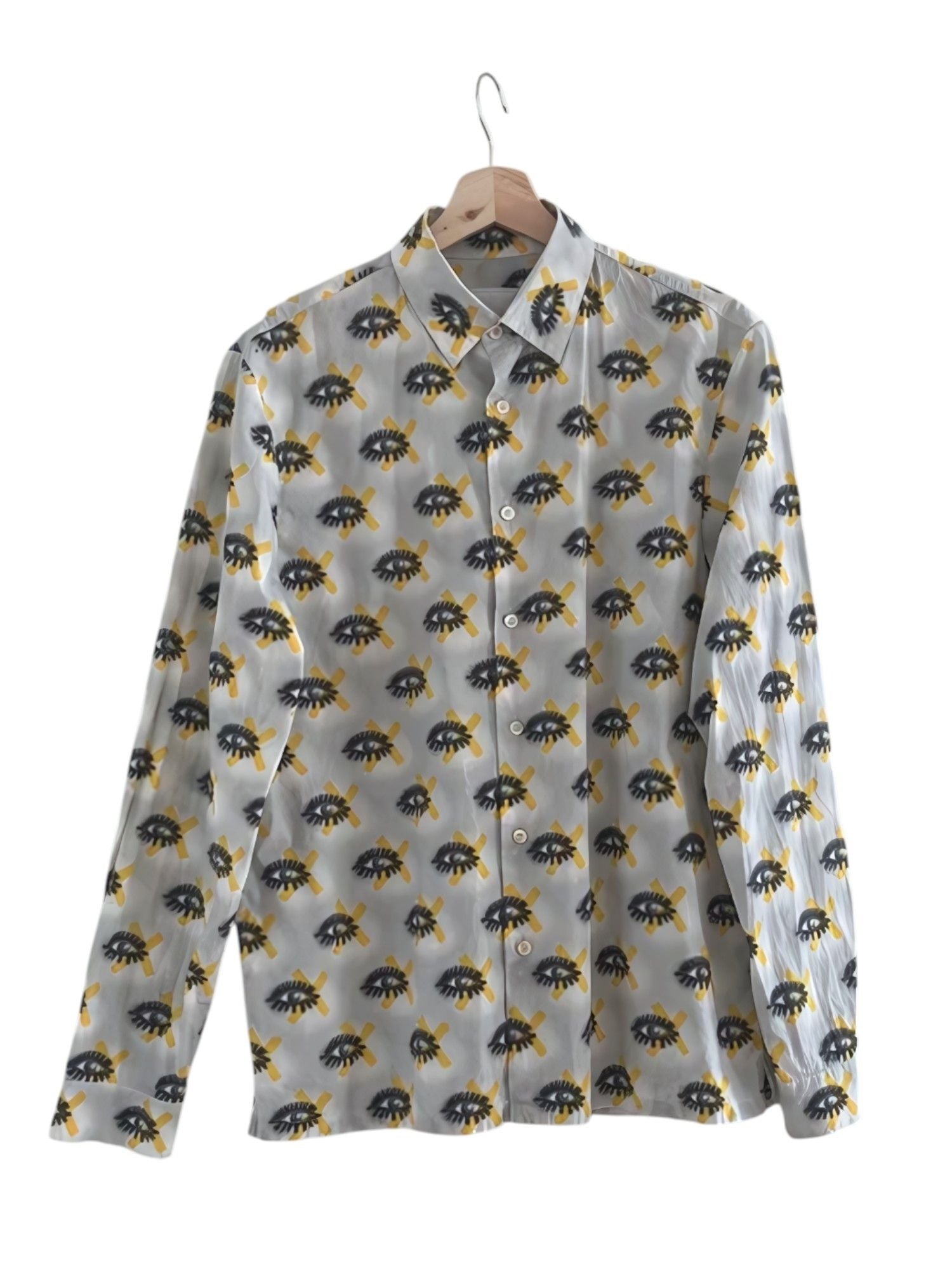 Prada S S 2014 Eyes Printed Shirt Hoodie, Sweatshirt | PodTeesHub.com
