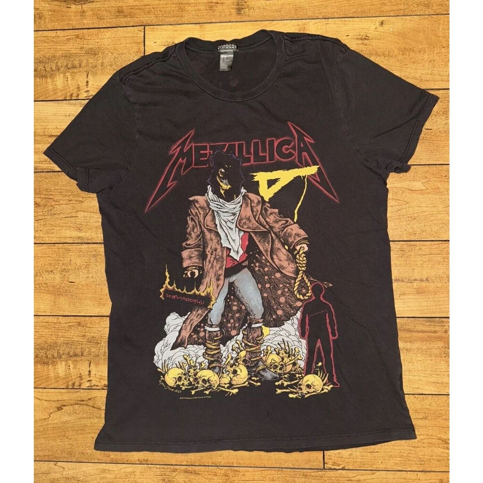 X Vintage Metallica Pushead T Shirt Black Medium 20x26 Hoodie, Sweatshirt | PodTeesHub.com