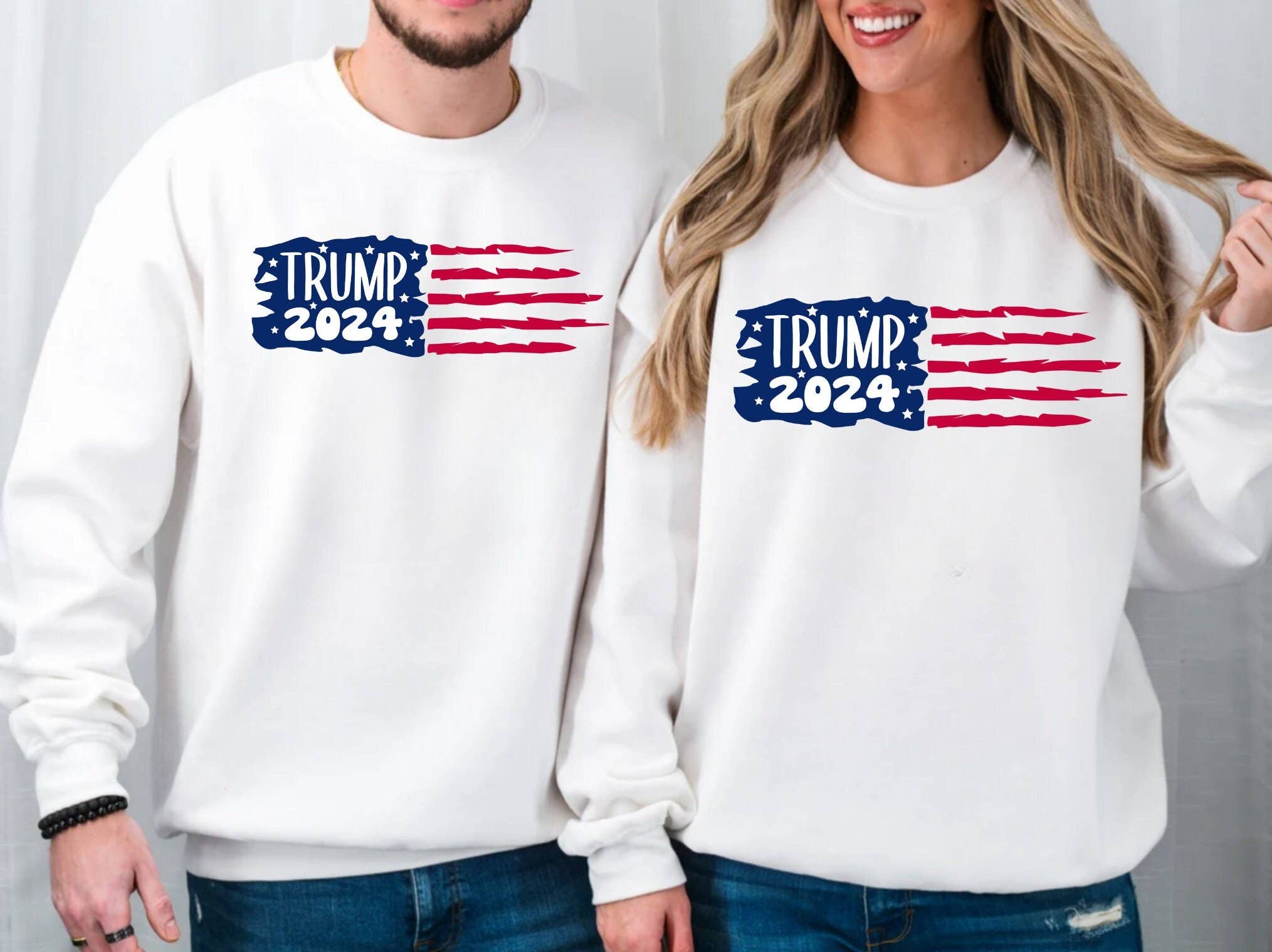 Trump 2024 Pro-Trump Sweatshirt - Patriotic Apparel T-Shirts, Hoodie | PodTeesHub.com