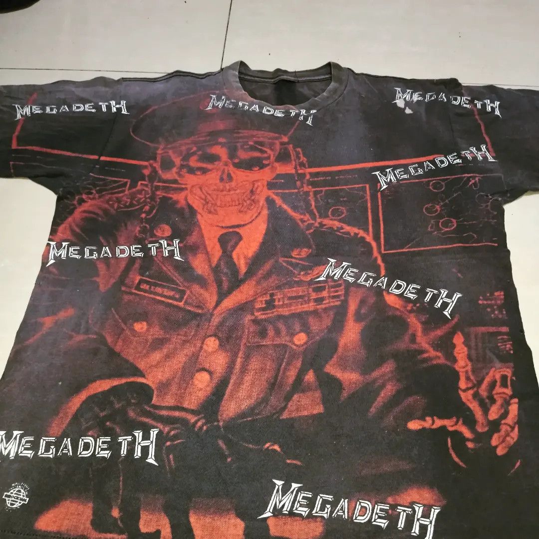 Megadeth X Vintage Vintage Rare 90s Megadeth Rock Band Tshirt Hoodie, Sweatshirt | PodTeesHub.com