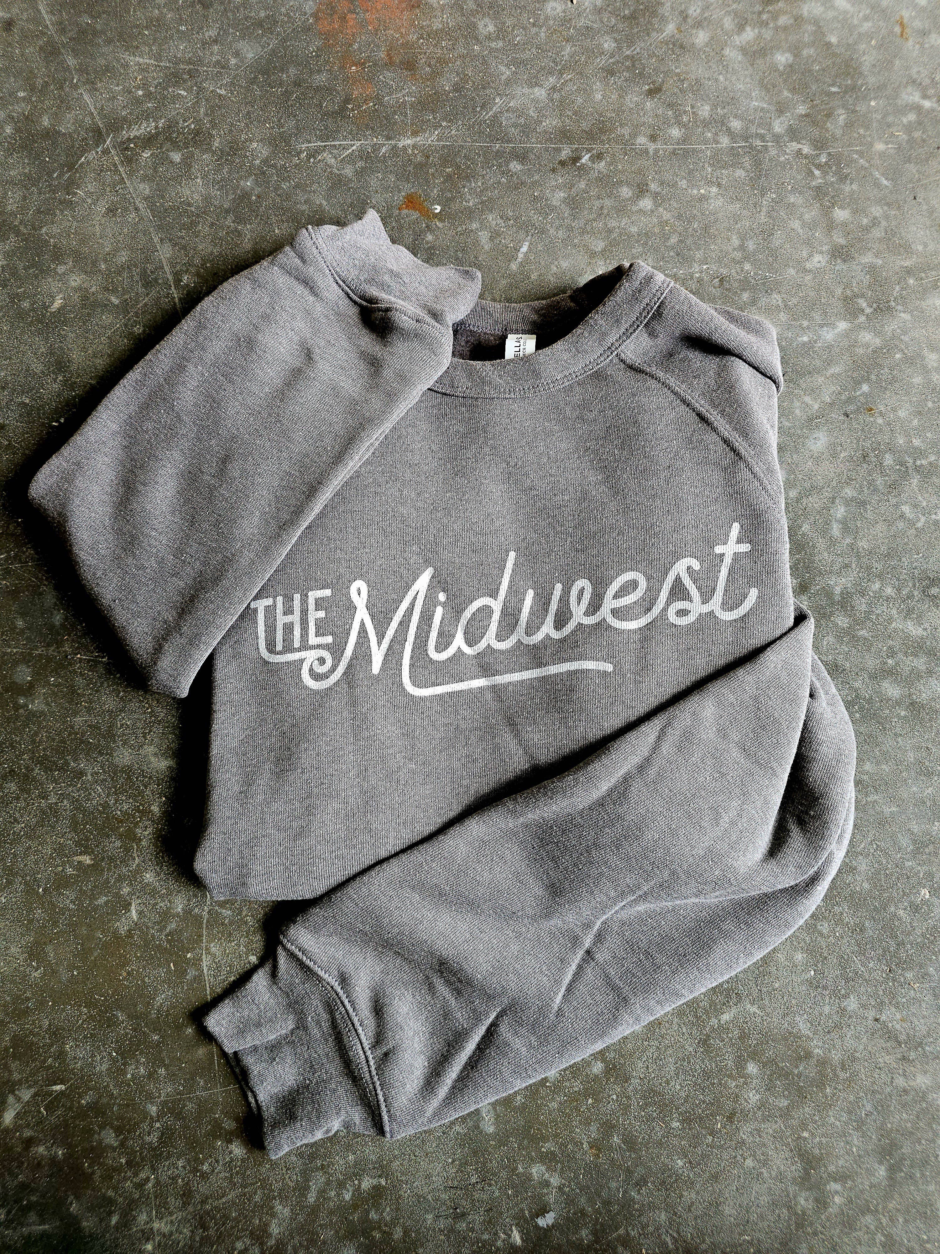 The Midwest - Bella Canvas Crewneck Midwestern Sweatshirt T-Shirts, Hoodie | PodTeesHub.com