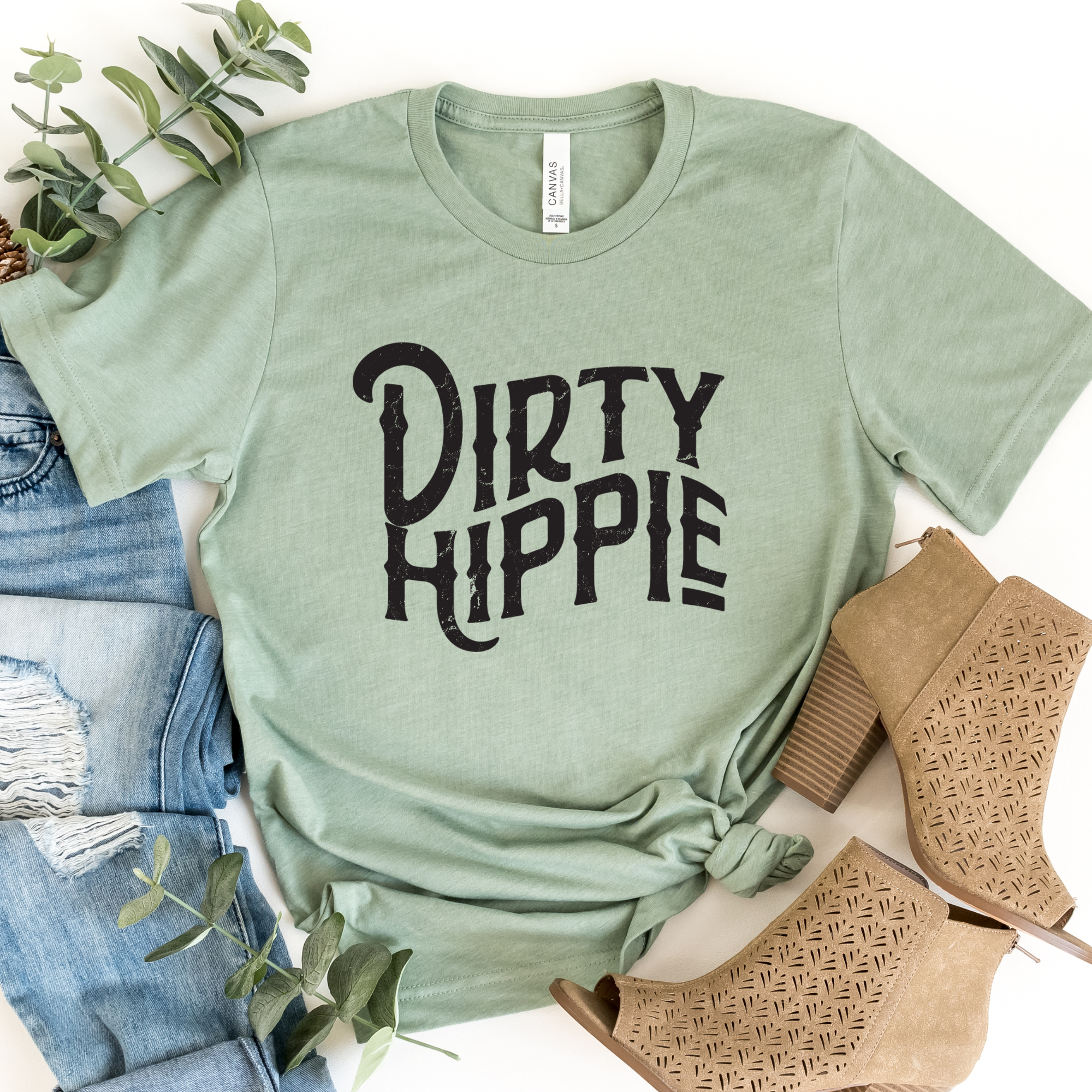 Dirty Hippie Graphic Tee Hoodie, Sweatshirt | PodTeesHub.com