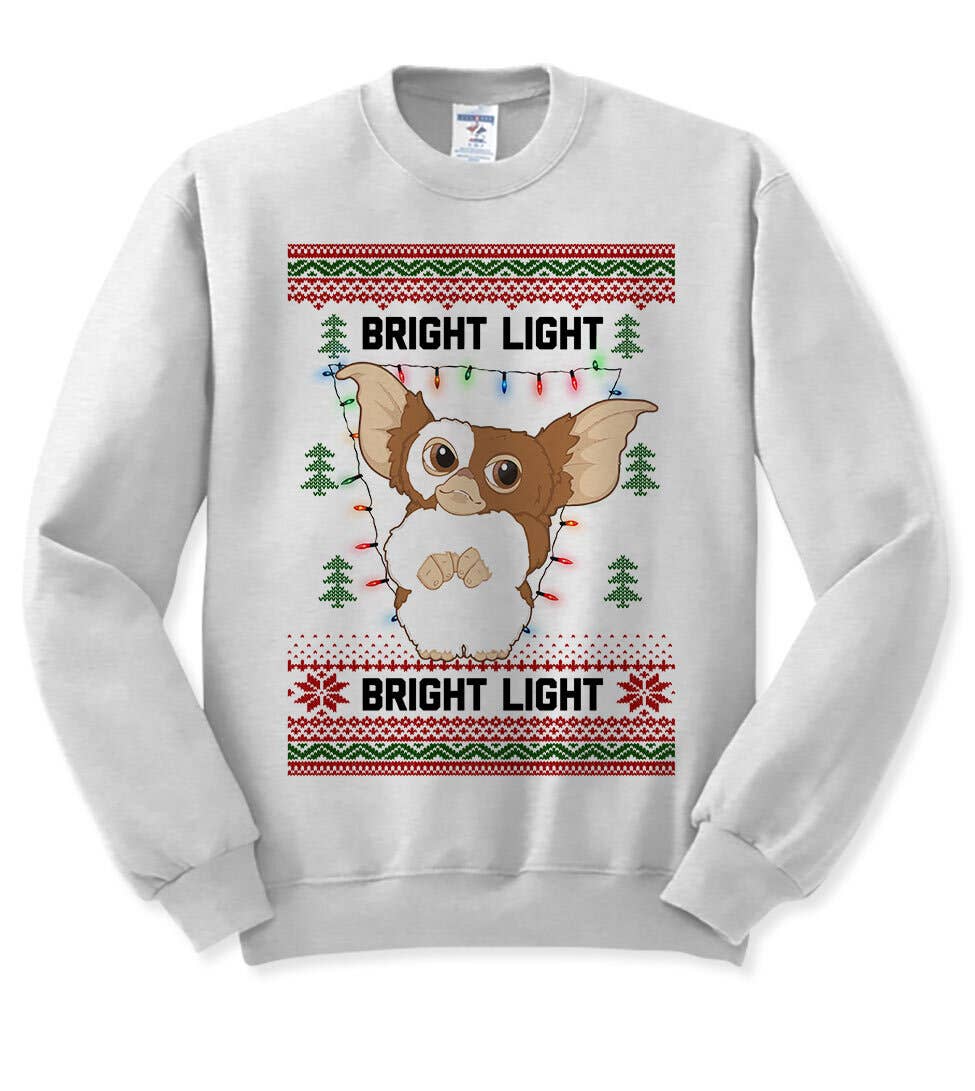 Bright Light Christmas Sweater - Gremlins Gizmo Sweatshirt T-Shirts, Hoodie | PodTeesHub.com