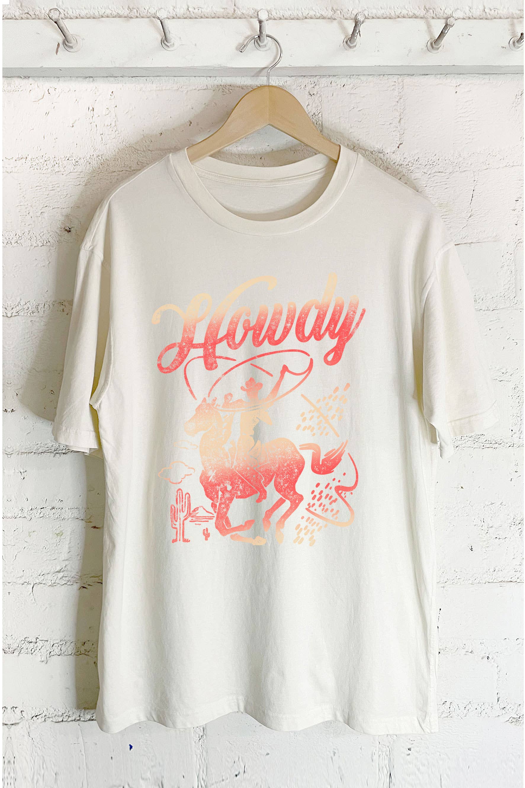 Howdy Cowboy-Oversized Tee Hoodie, Sweatshirt | PodTeesHub.com