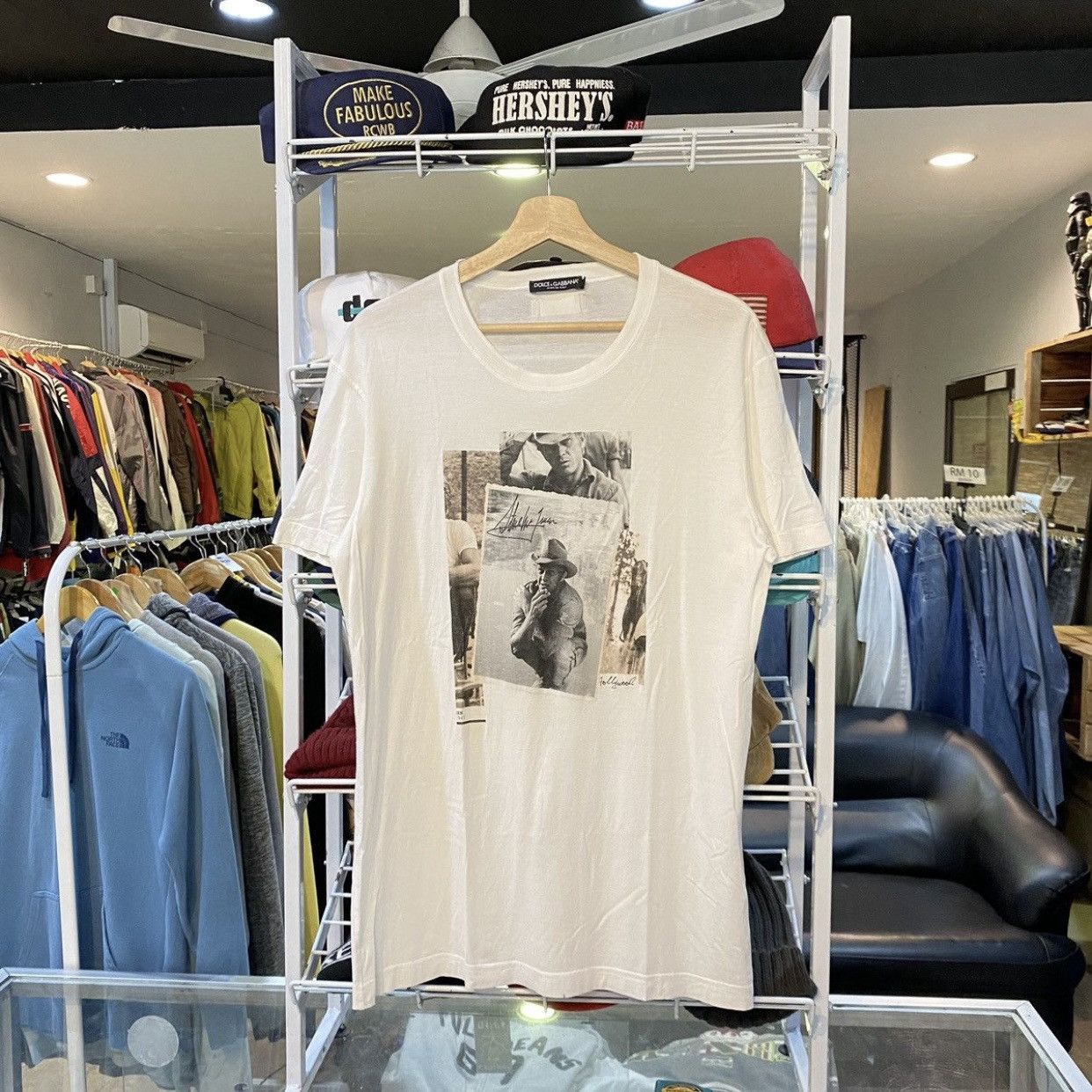 Gabbana Dolce Gabbana Steve Mcqueen Portrait T Shirt Hoodie, Sweatshirt | PodTeesHub.com