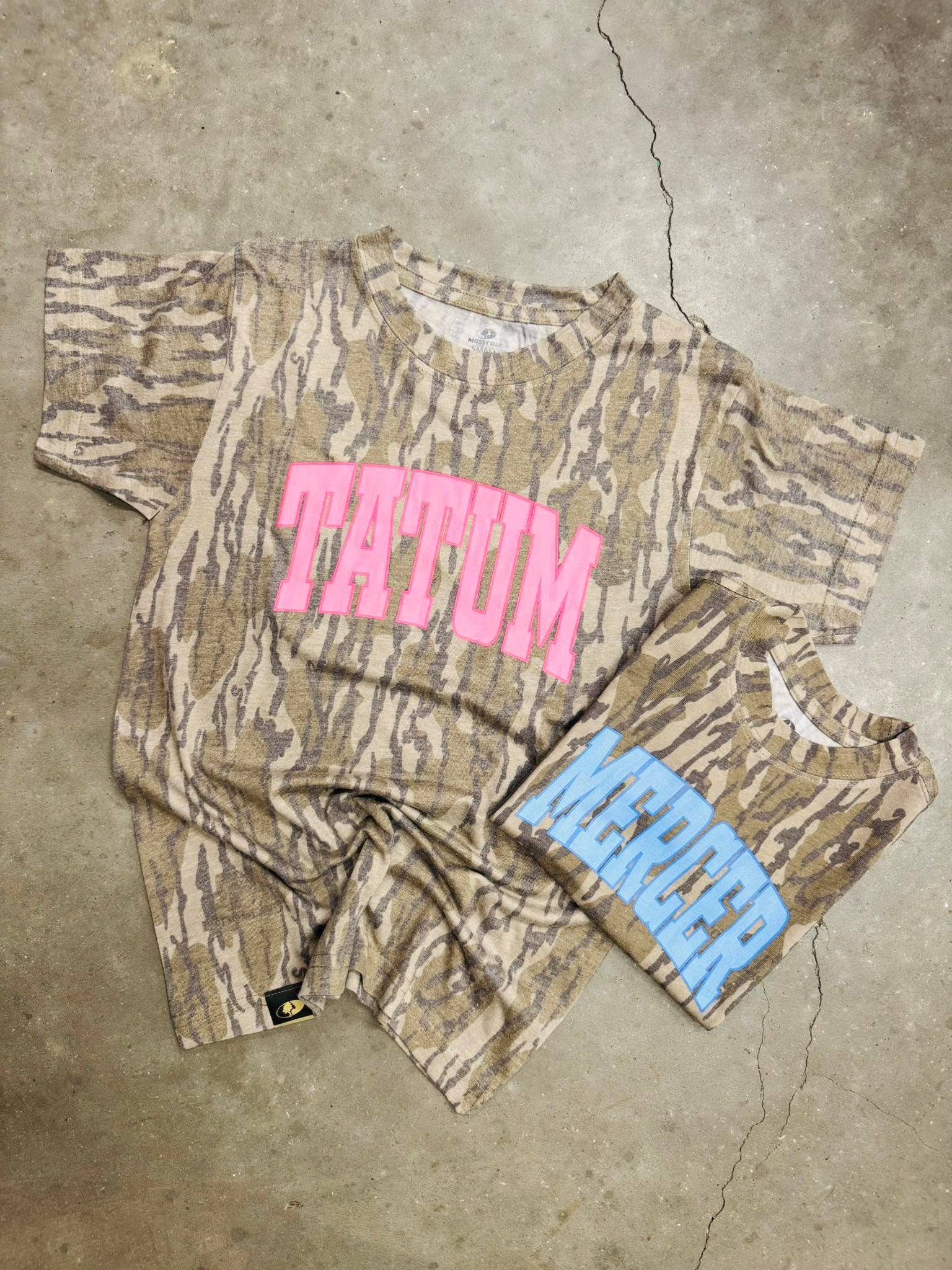 Custom Solid Color Varsity Camo Graphic Tee Hoodie, Sweatshirt | PodTeesHub.com
