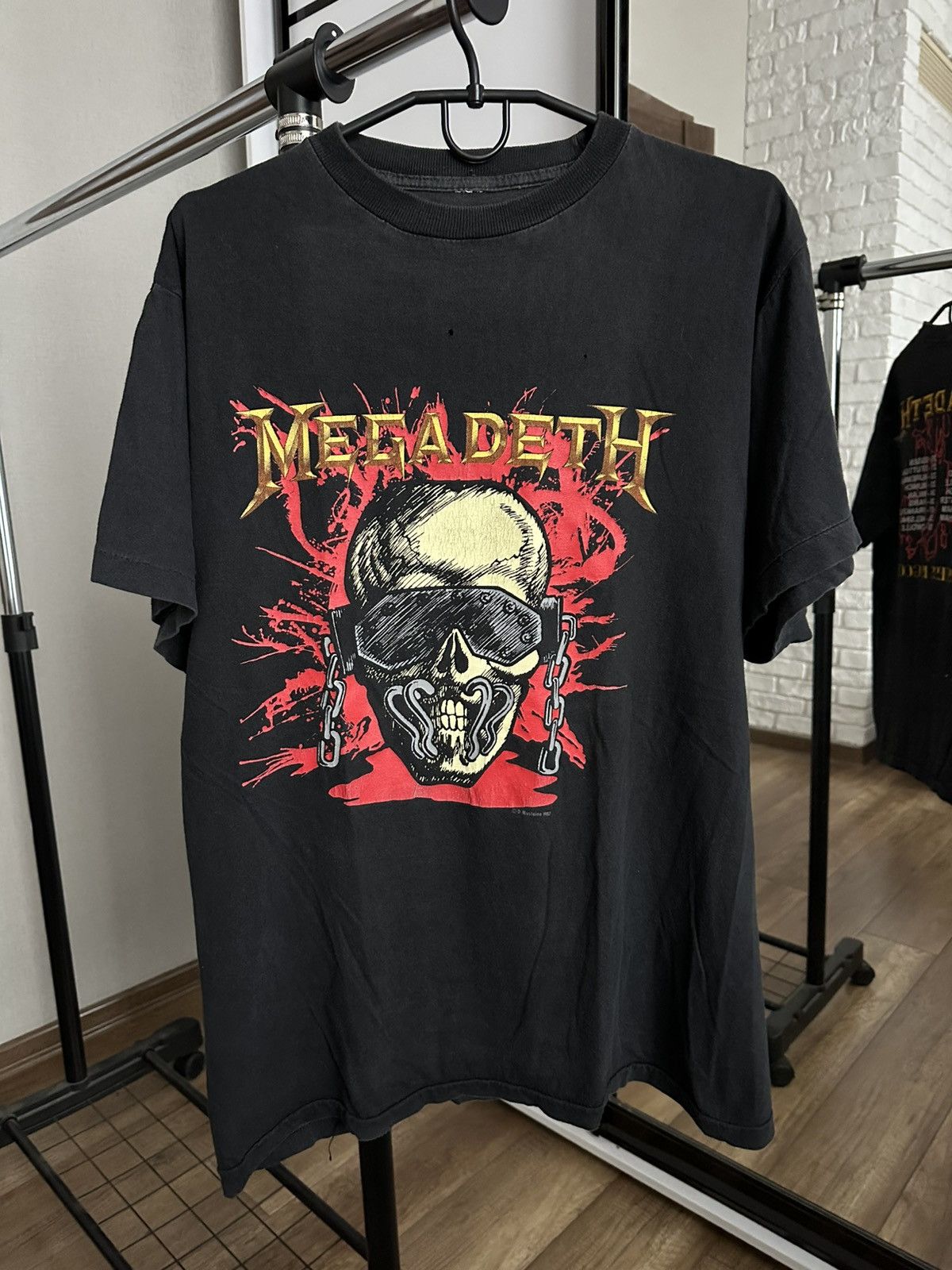 1987 Megadeth Vintage Rock Band Tour T Shirt Tee Hoodie, Sweatshirt | PodTeesHub.com