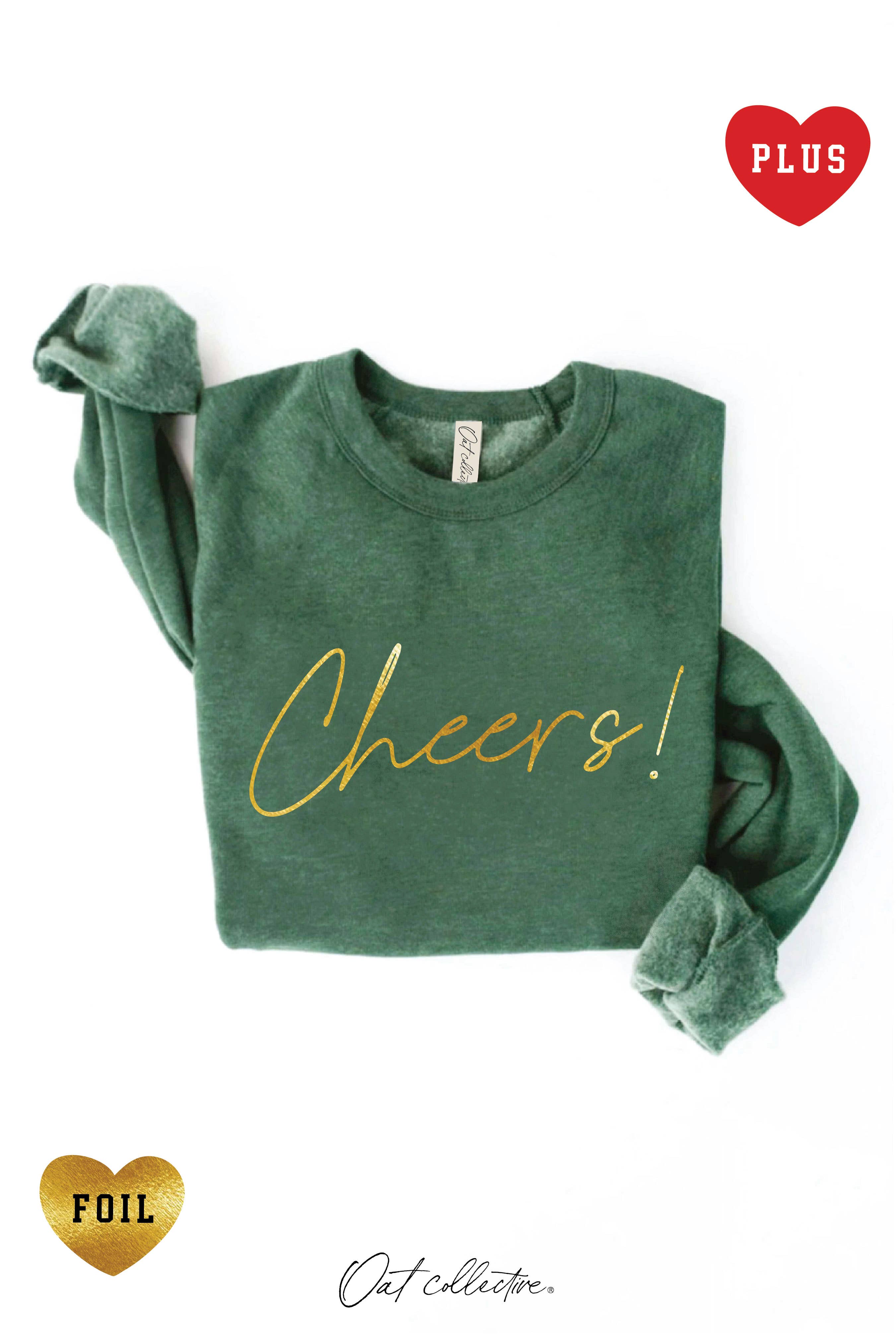 Cheers! Foil Plus Graphic Sweatshirt T-Shirts, Hoodie | PodTeesHub.com