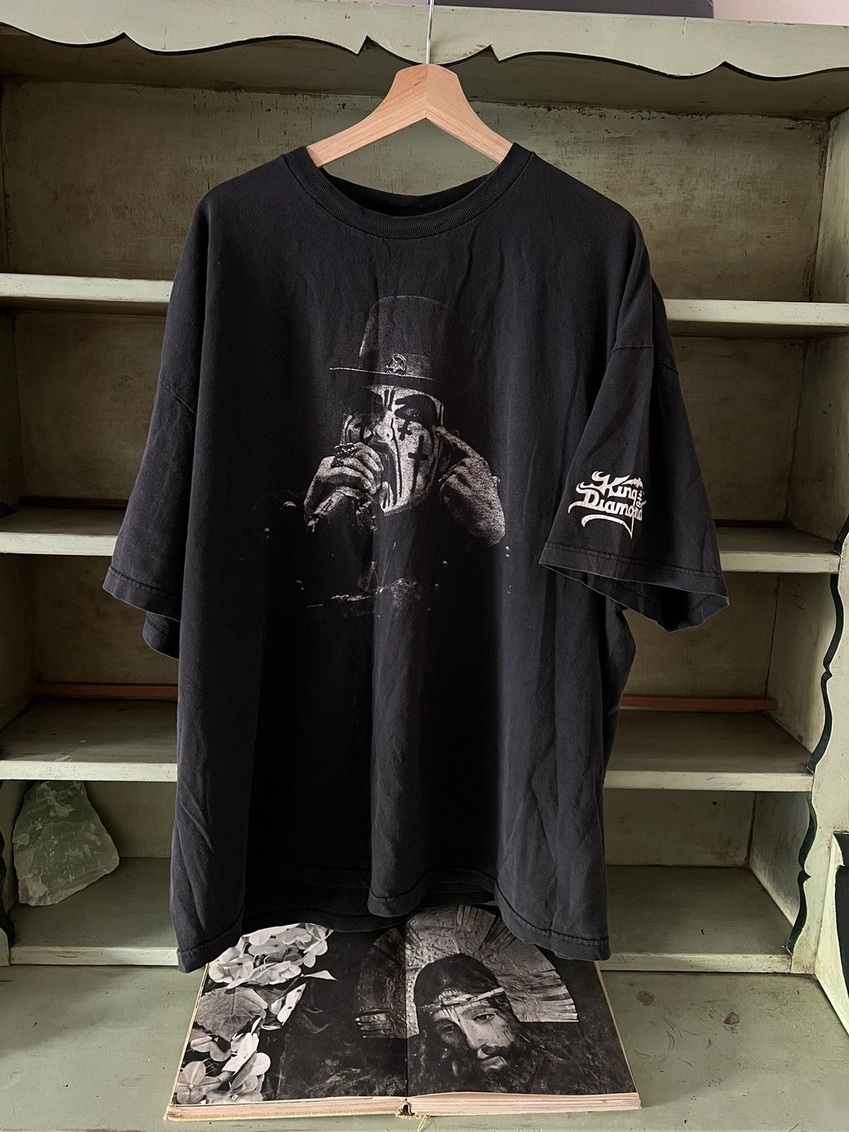 Vintage 2015 King Diamond Tour Faded Tee Hoodie, Sweatshirt | PodTeesHub.com