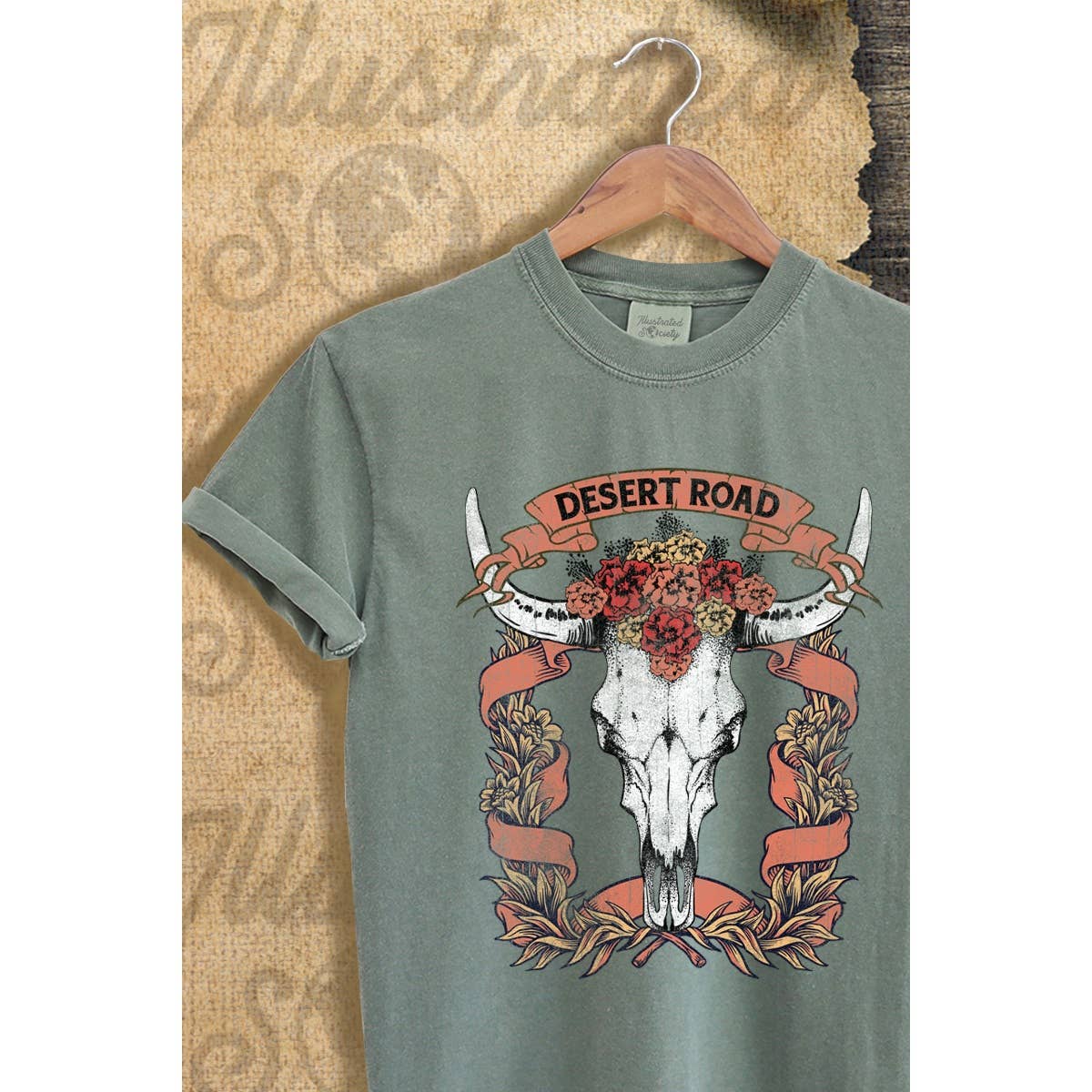 Desert Road  Vintage Graphic  Tee Hoodie, Sweatshirt | PodTeesHub.com