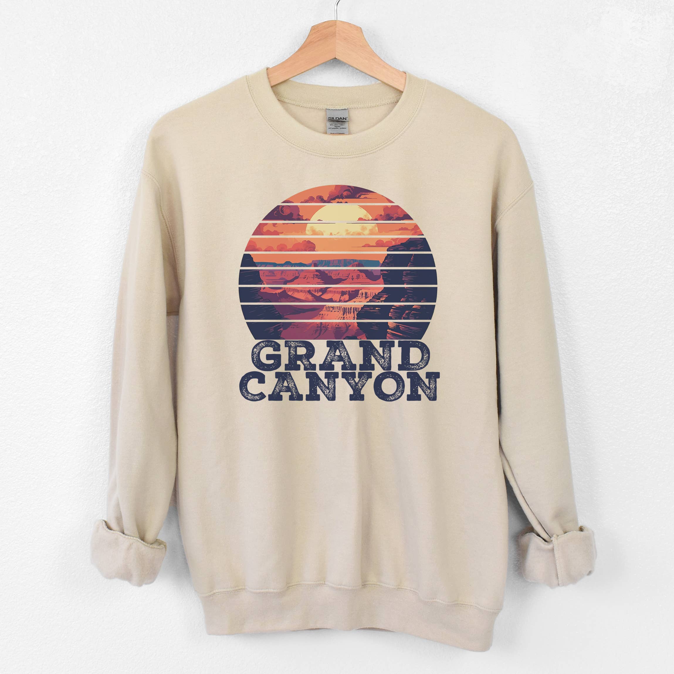 Grand Canyon Sand Sweatshirt | National Park  | Sizes S-2XL T-Shirts, Hoodie | PodTeesHub.com