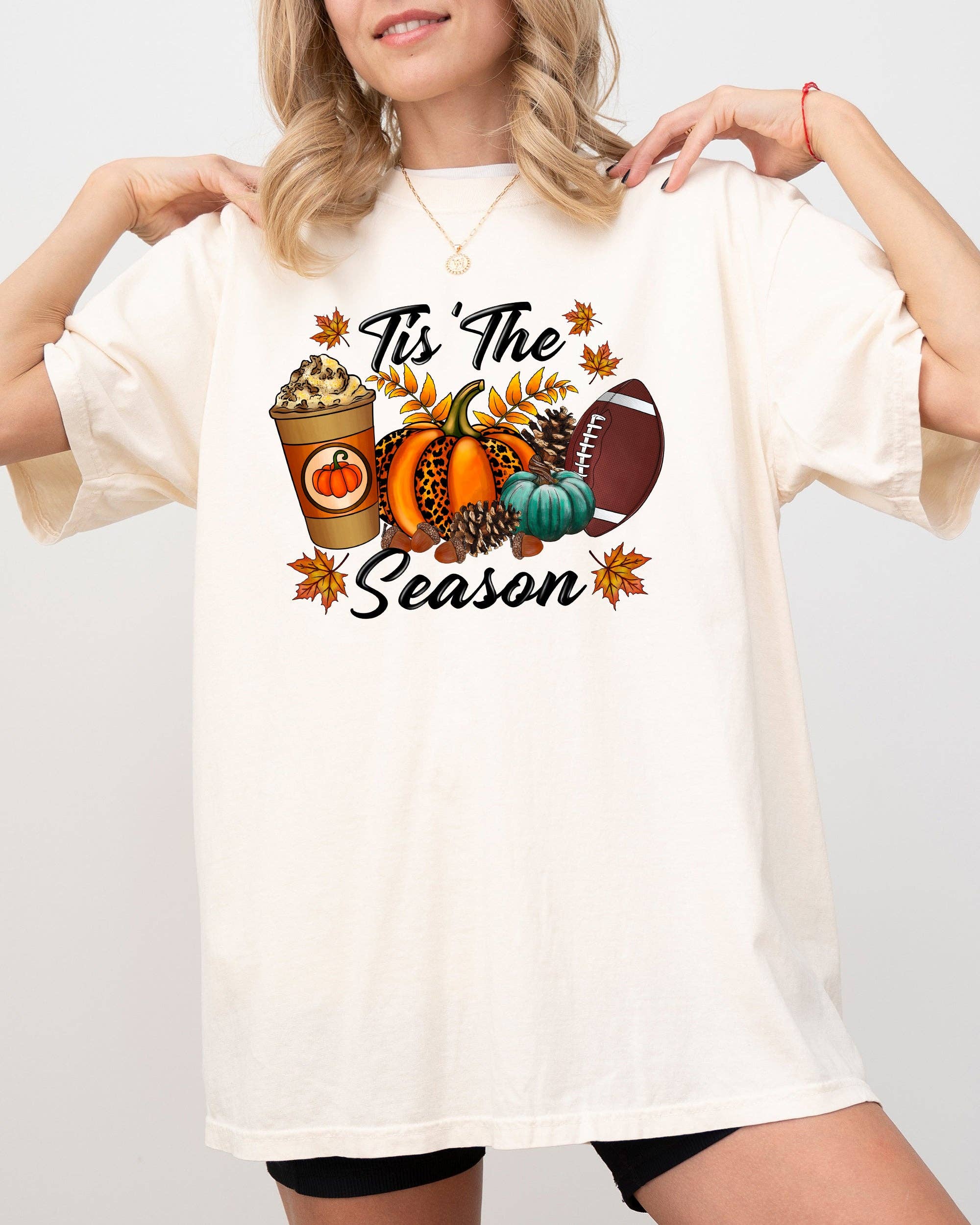 Tis the Season, Leopard, Football, Pumpkin, Halloween Shirt Hoodie, Sweatshirt | PodTeesHub.com