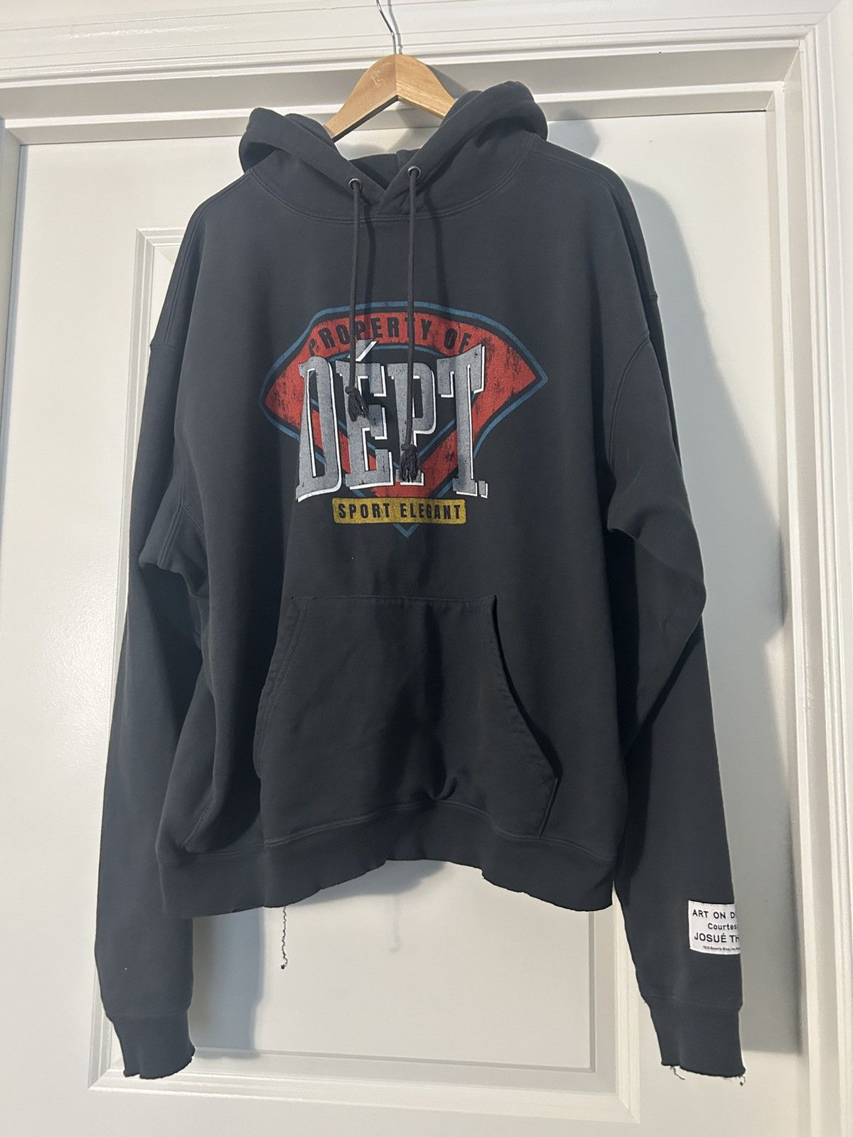 Dept Gallery Dept Sport Edition Vintage Washed Hoodie Black T-Shirts, Sweatshirt | PodTeesHub.com