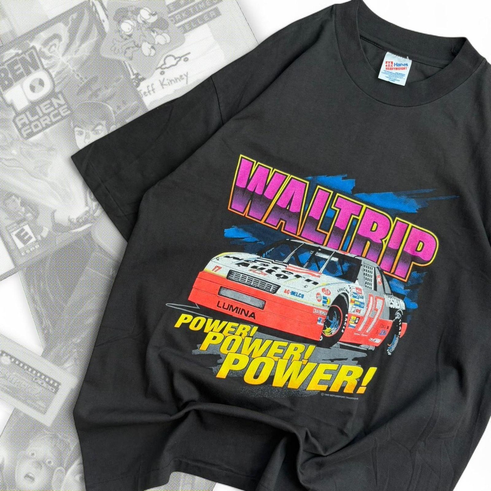 Nascar Darrel Waltrip Power Graphic Tee Hoodie, Sweatshirt | PodTeesHub.com