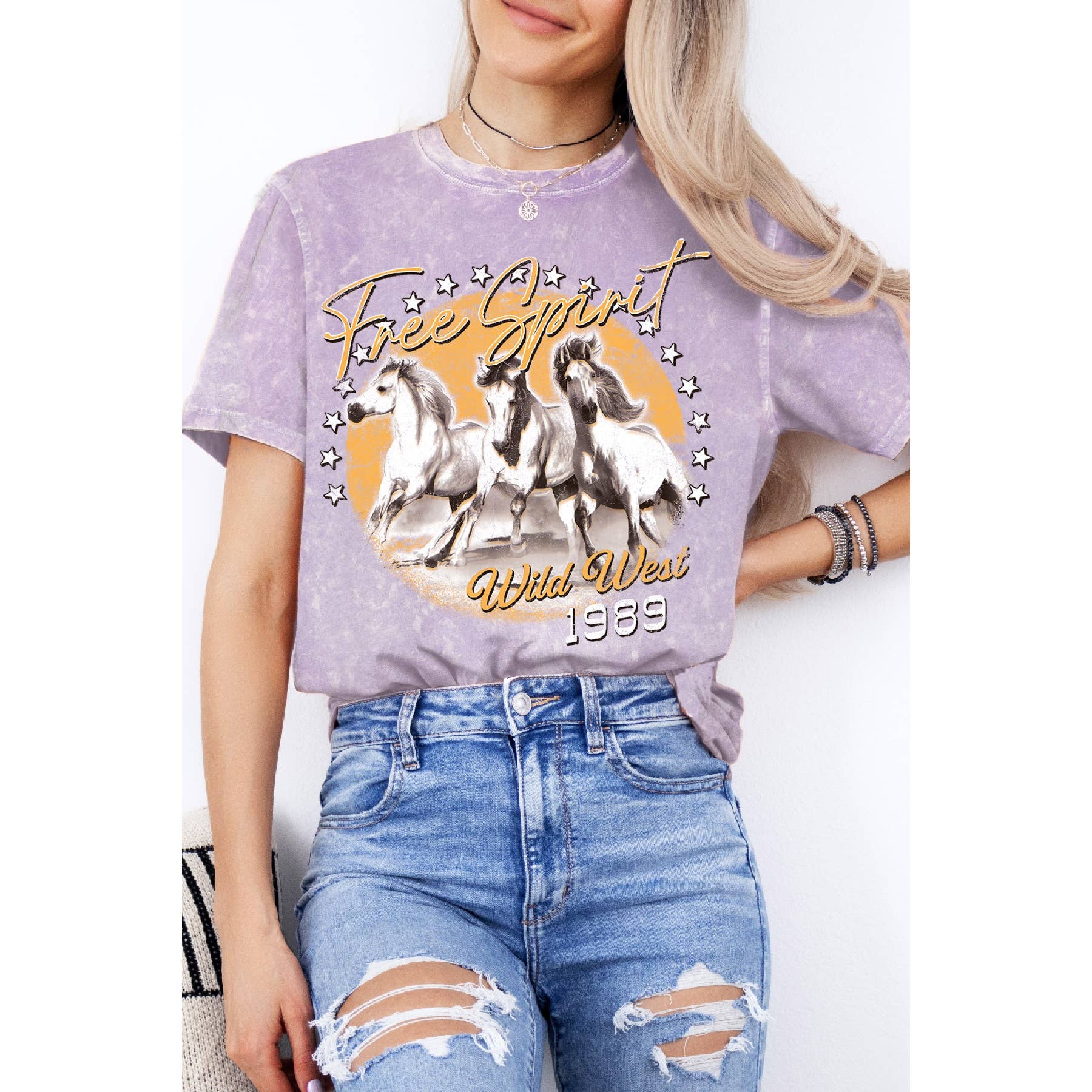 Free Spirit Wild West 1989 Mineral Washed T Shirt Hoodie, Sweatshirt | PodTeesHub.com