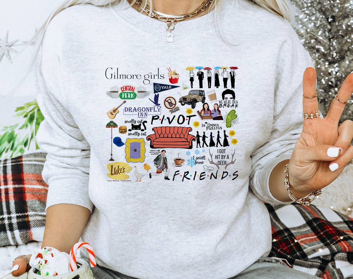 Gilmore Girls Friends Mashup - Star Hollow Sweatshirt T-Shirts, Hoodie | PodTeesHub.com