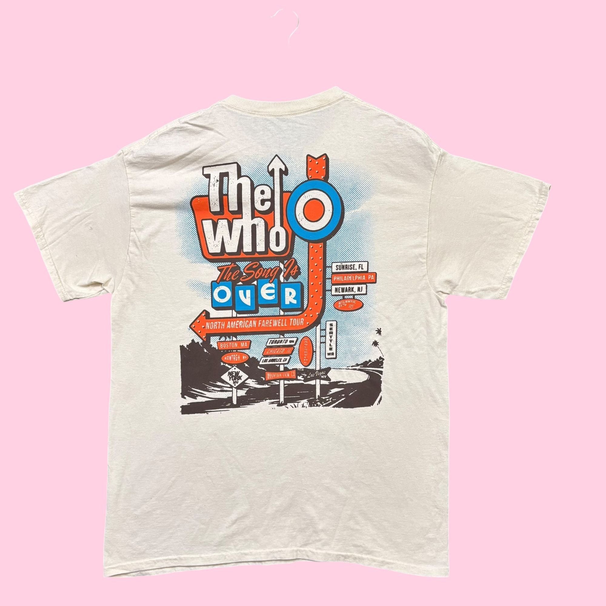 Band Tees The Who The Song Is Over Farewell Tour Rock Band Tee L Hoodie, Sweatshirt | PodTeesHub.com