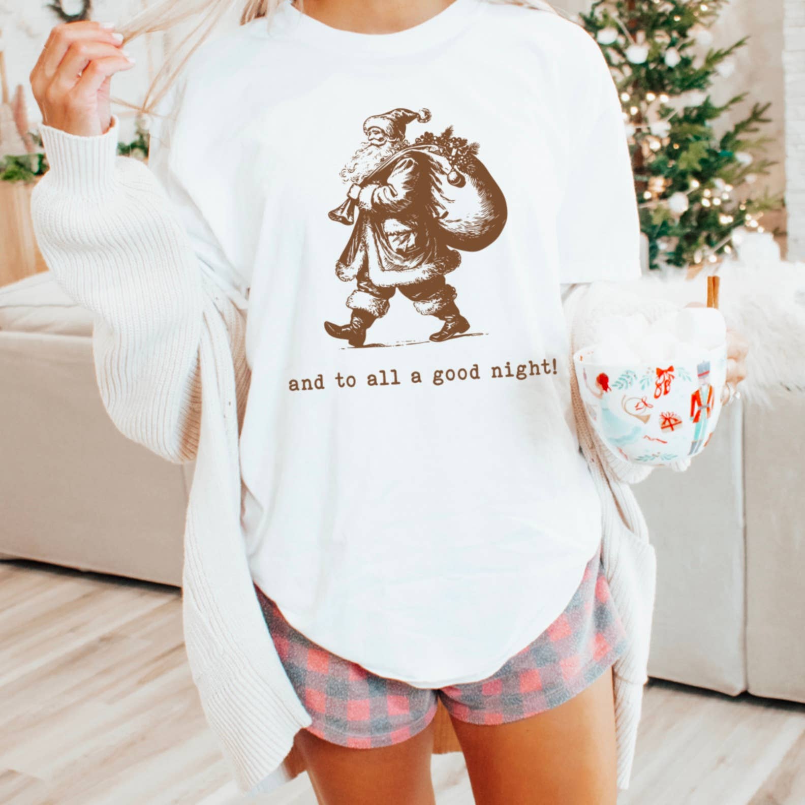 And To All A Goodnight  Gildan Graphic Tee Hoodie, Sweatshirt | PodTeesHub.com