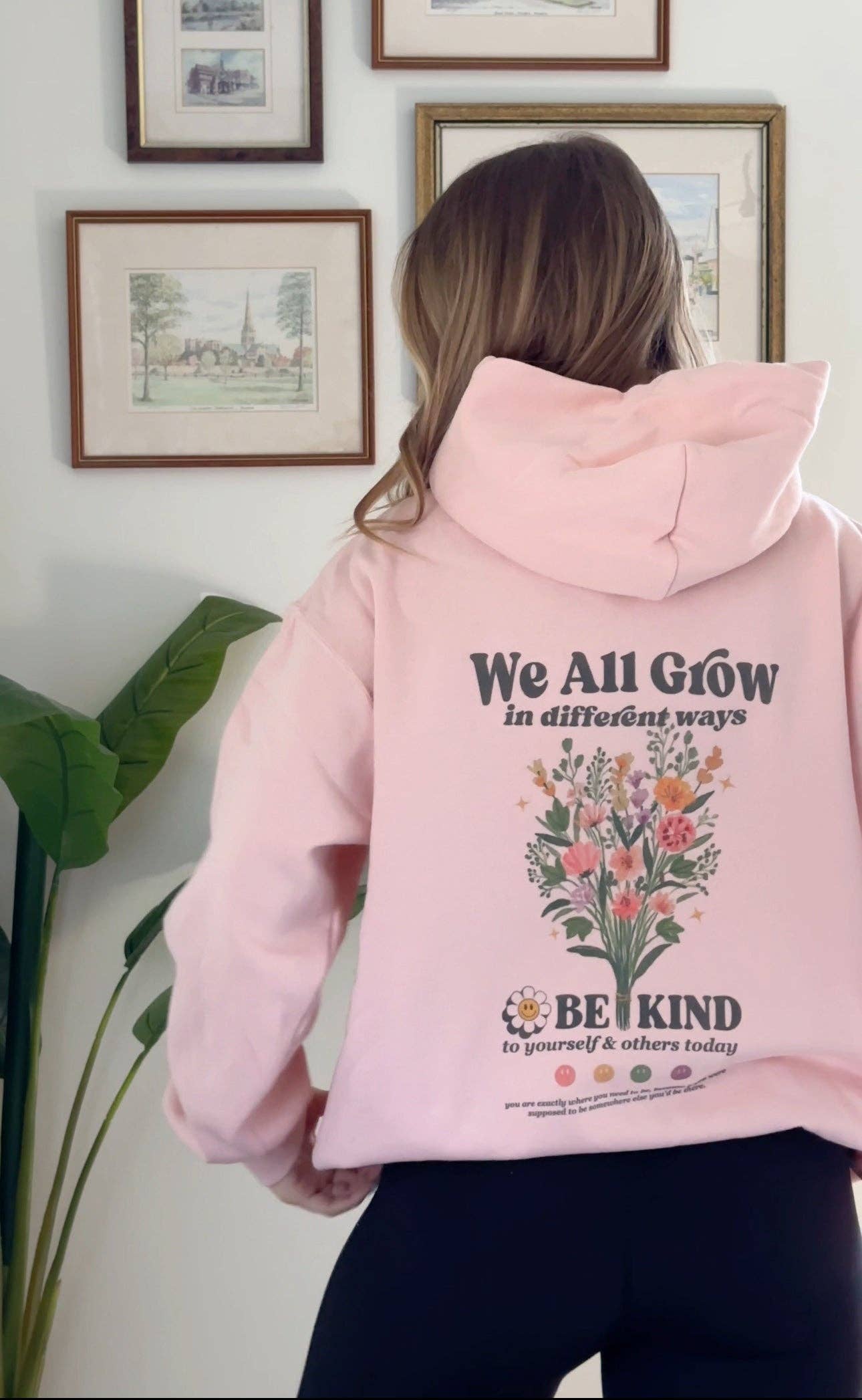We All Grow in Different Ways Blush Hoodie T-Shirts, Sweatshirt | PodTeesHub.com