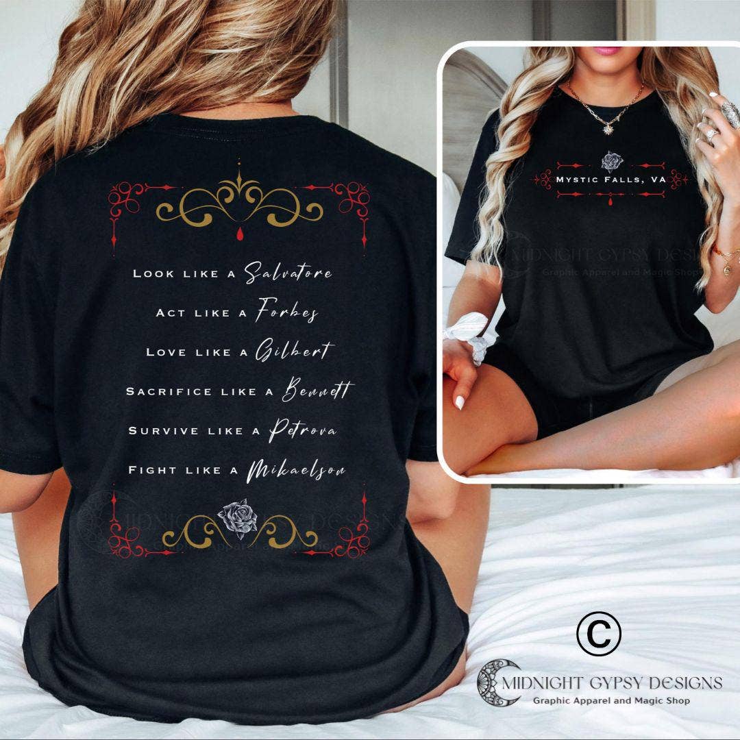 Mystic Falls Salvatore Brothers Shirt Collection Hoodie, Sweatshirt | PodTeesHub.com