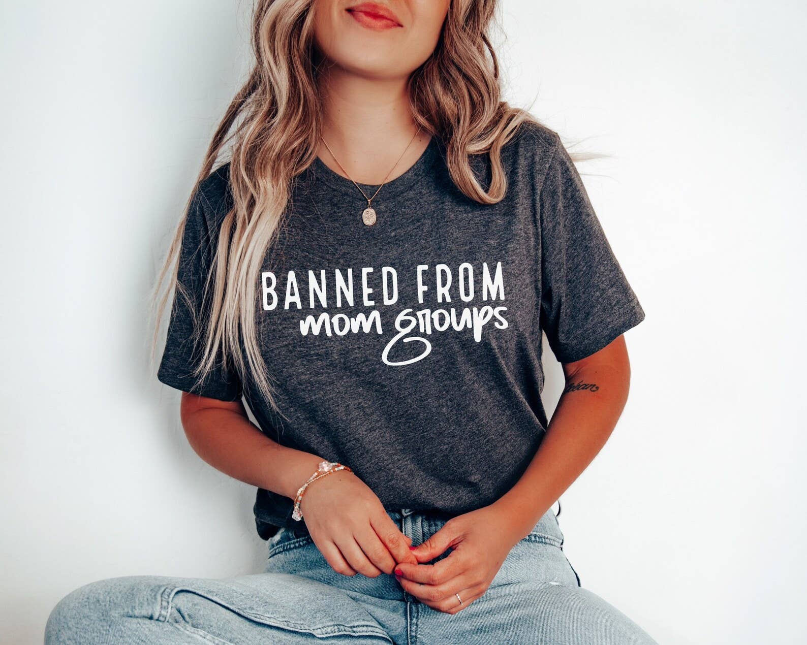 Banned from Mom Groups T-Shirt Hoodie, Sweatshirt | PodTeesHub.com