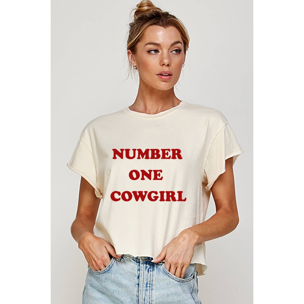 Cowgirl Graphic  Crop Tee Hoodie, Sweatshirt | PodTeesHub.com