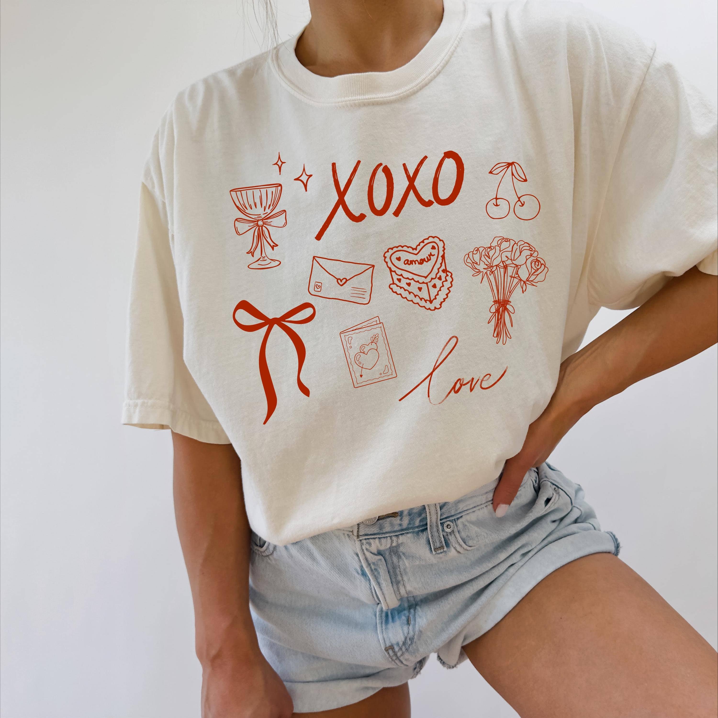 Valentine's Day Xoxo Tee - Women's Gift For Her Hoodie, Sweatshirt | PodTeesHub.com