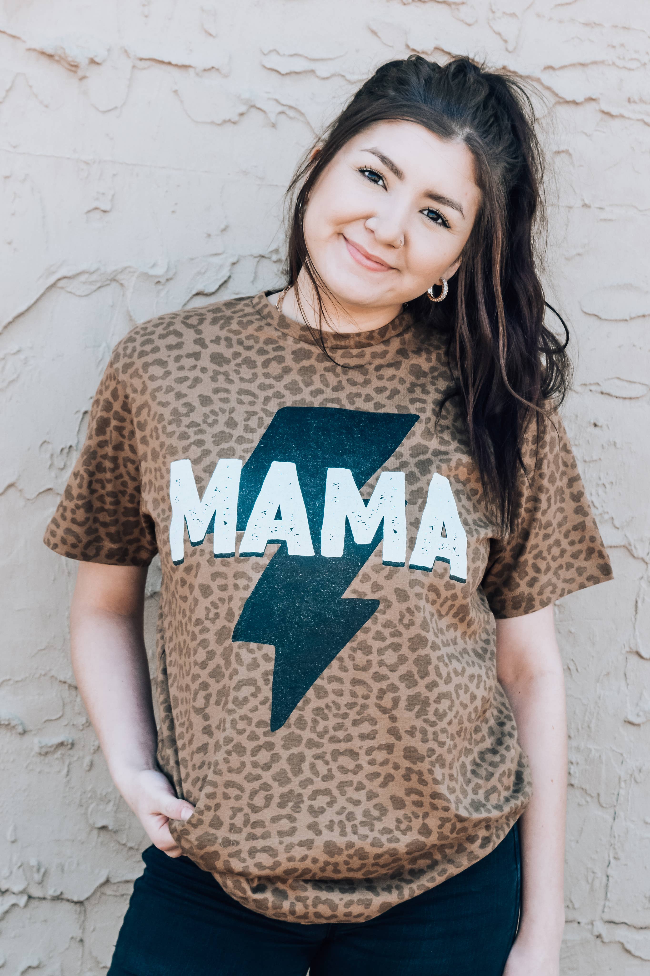 Mama Leopard Tee Hoodie, Sweatshirt | PodTeesHub.com