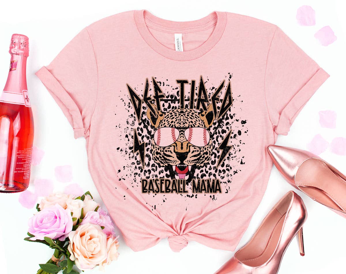 Def Tired Baseball Mom - Baseball Leopard Mothers Day Shirt Hoodie, Sweatshirt | PodTeesHub.com