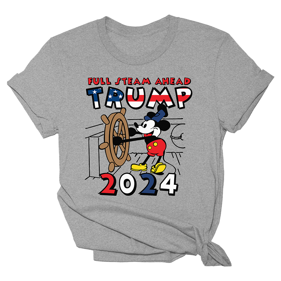 Full Steam Ahead Trump 2024 Tee Hoodie, Sweatshirt | PodTeesHub.com