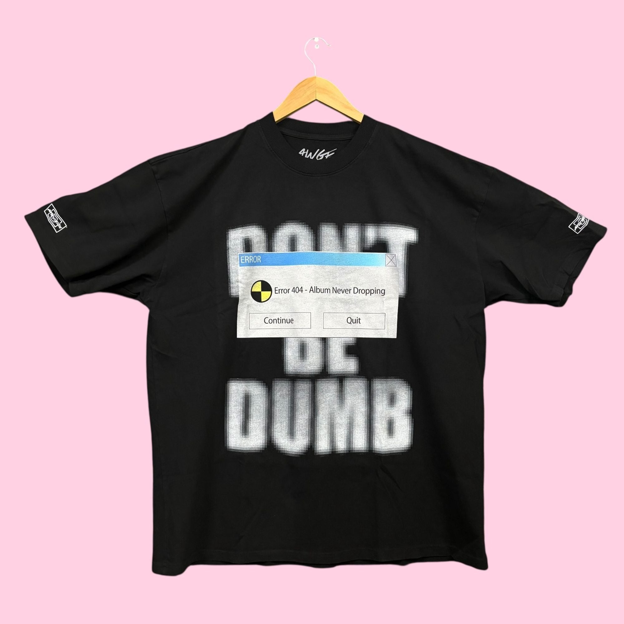 Awge Error 404 Album Never Dropping Tee Xl Hoodie, Sweatshirt | PodTeesHub.com