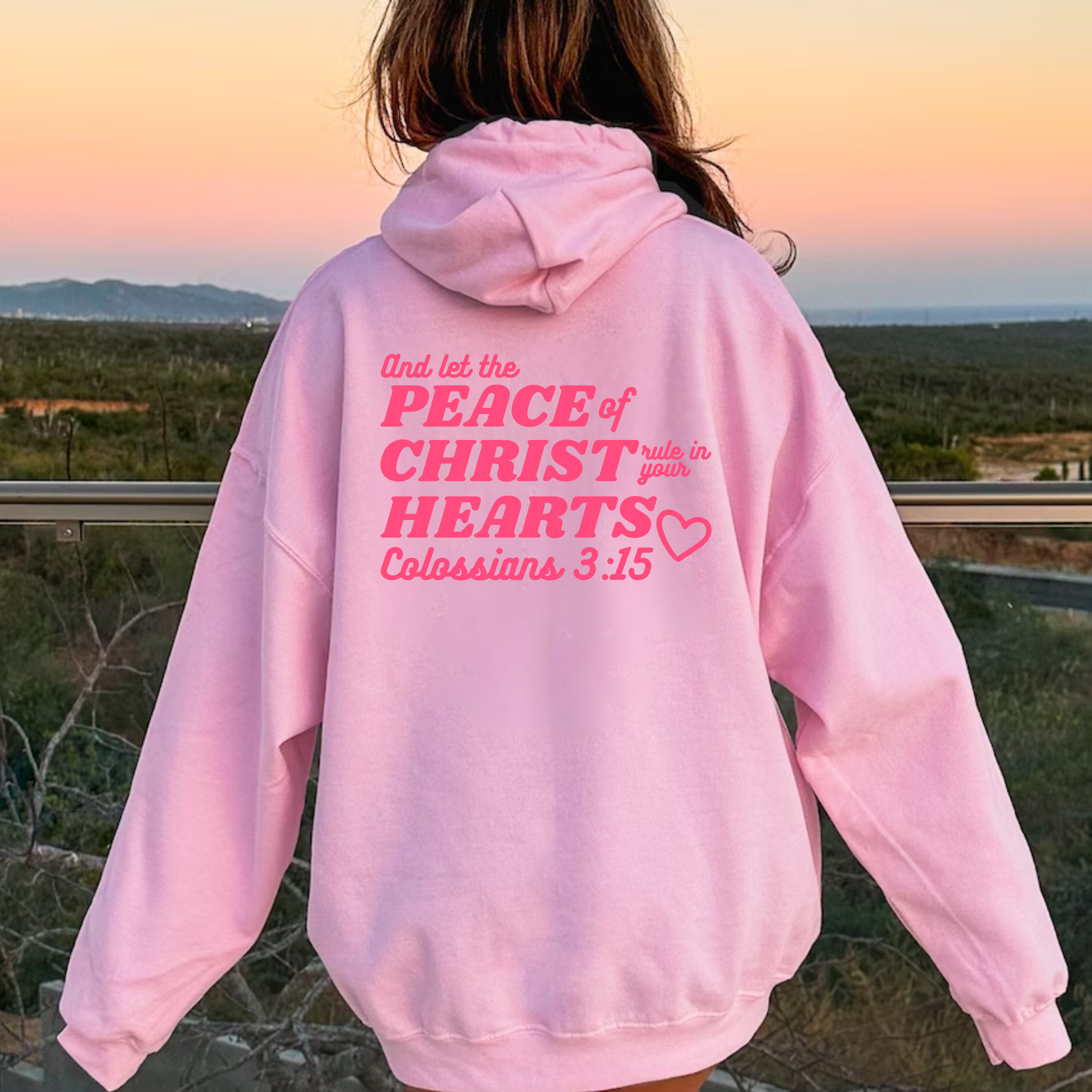 Let the Peace of Christ Rule in Your Hearts Valentines Hoodie T-Shirts, Sweatshirt | PodTeesHub.com