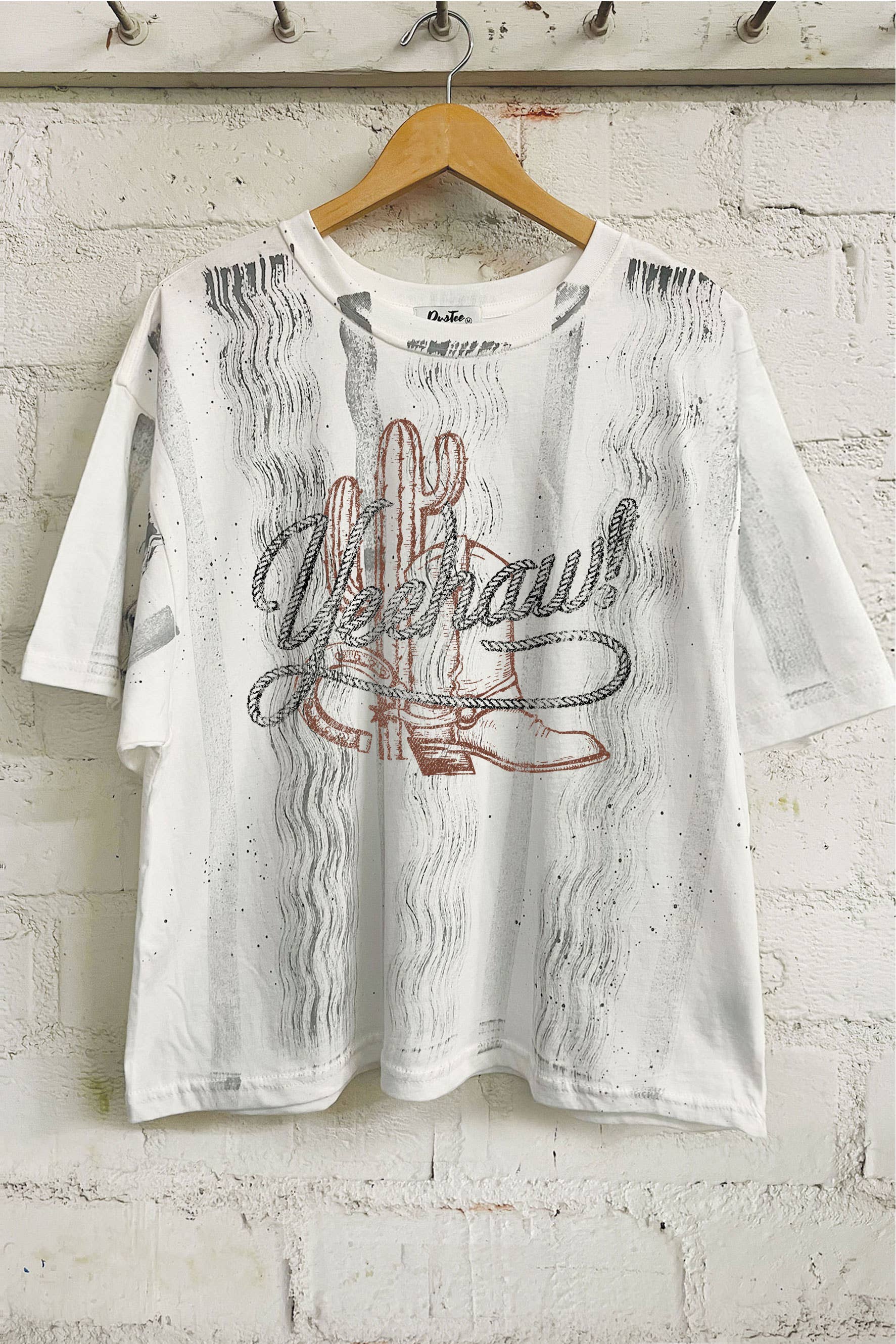 Yee Haw Graphic Screen Printed Women's T-Shirt Hoodie, Sweatshirt | PodTeesHub.com