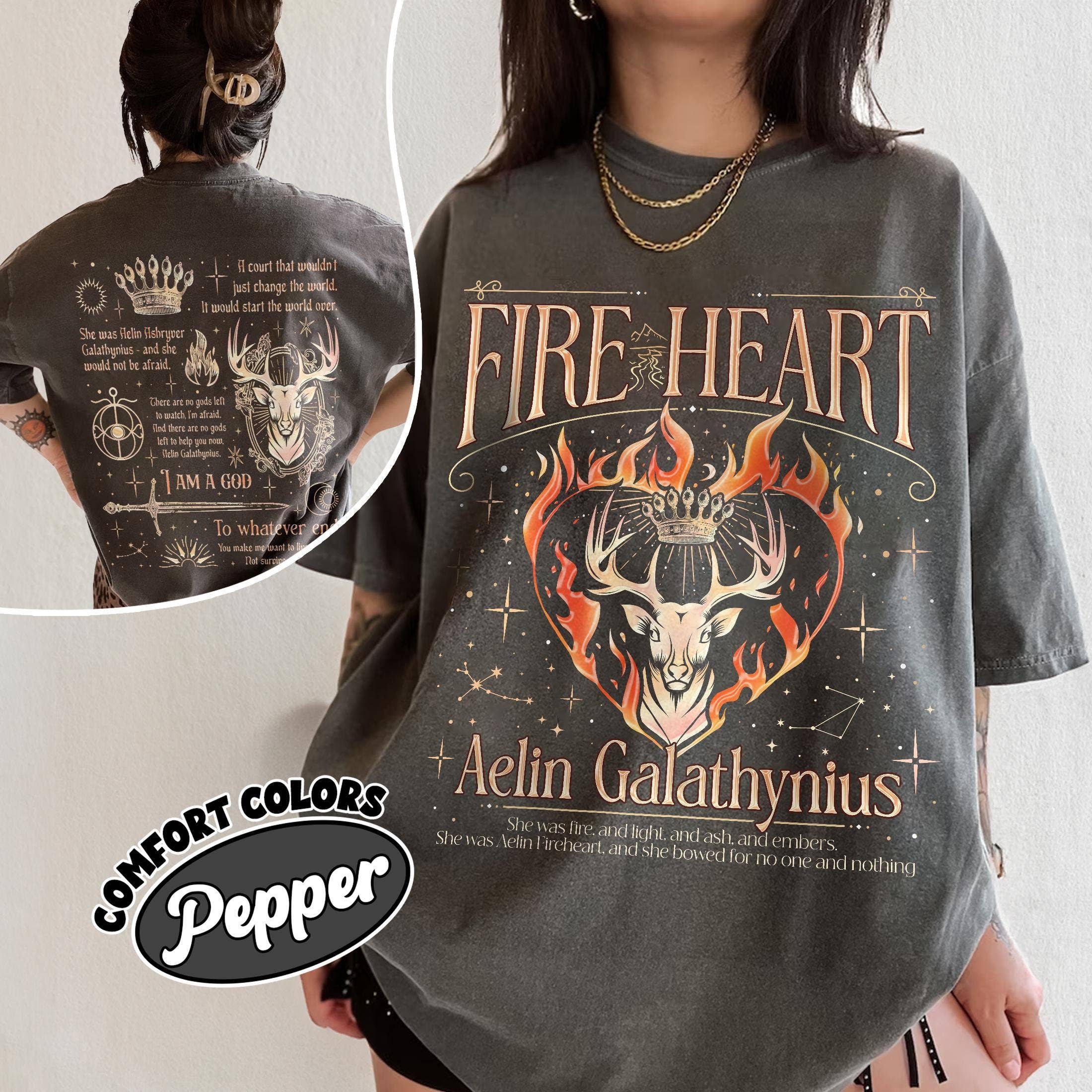 Fireheart Aelin Galathynius Tog Merch Shirt Fantasy Tee Gift Hoodie, Sweatshirt | PodTeesHub.com