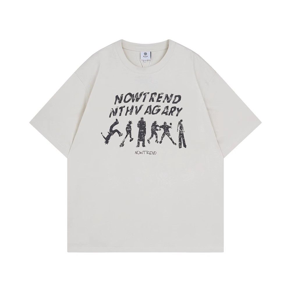 Vintage Silhouette Printed Short Sleeve Cotton T Shirt Casual Hoodie, Sweatshirt | PodTeesHub.com