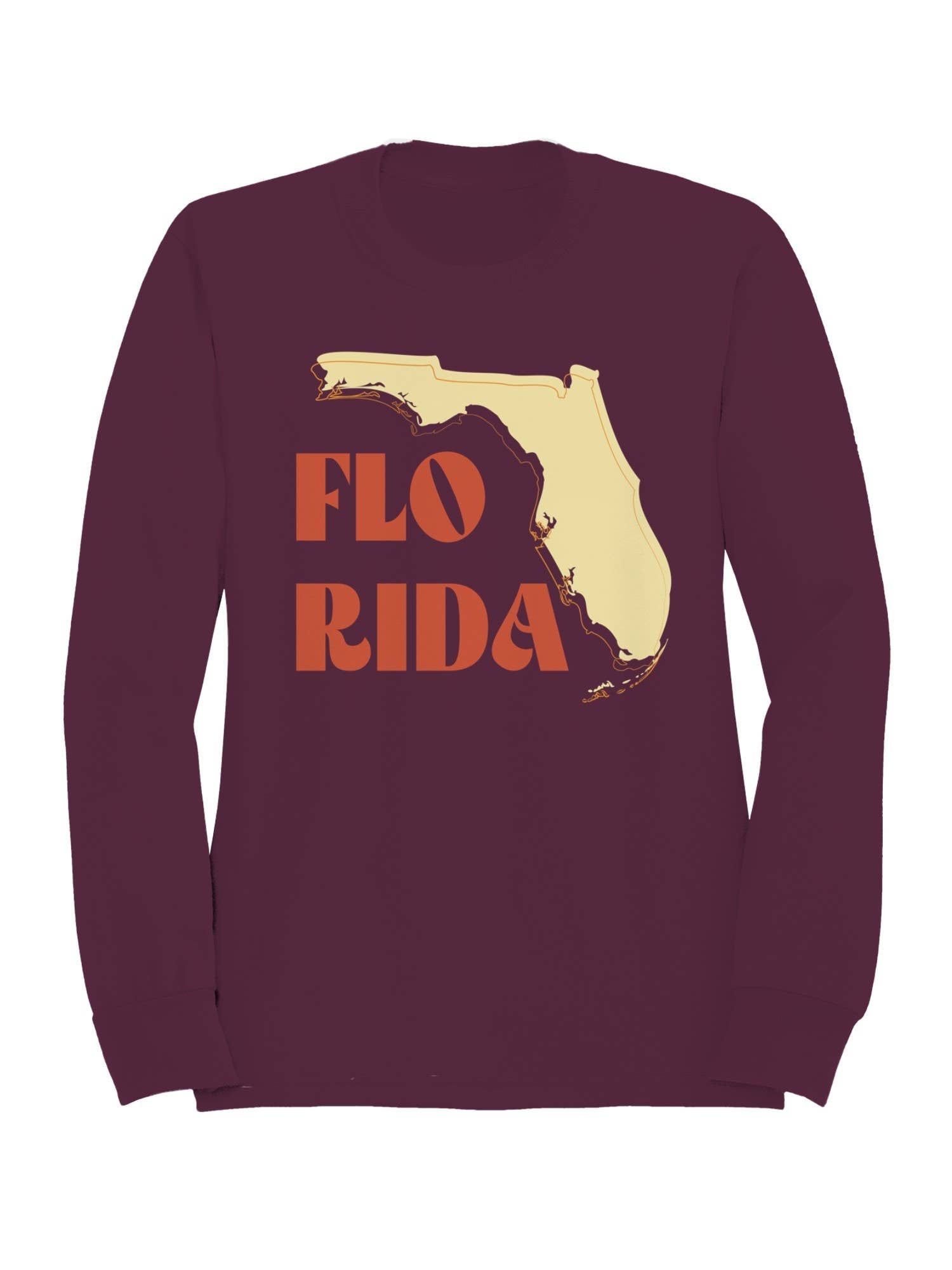 Florida State Map Illustration Women's Sweatshirt T-Shirts, Hoodie | PodTeesHub.com