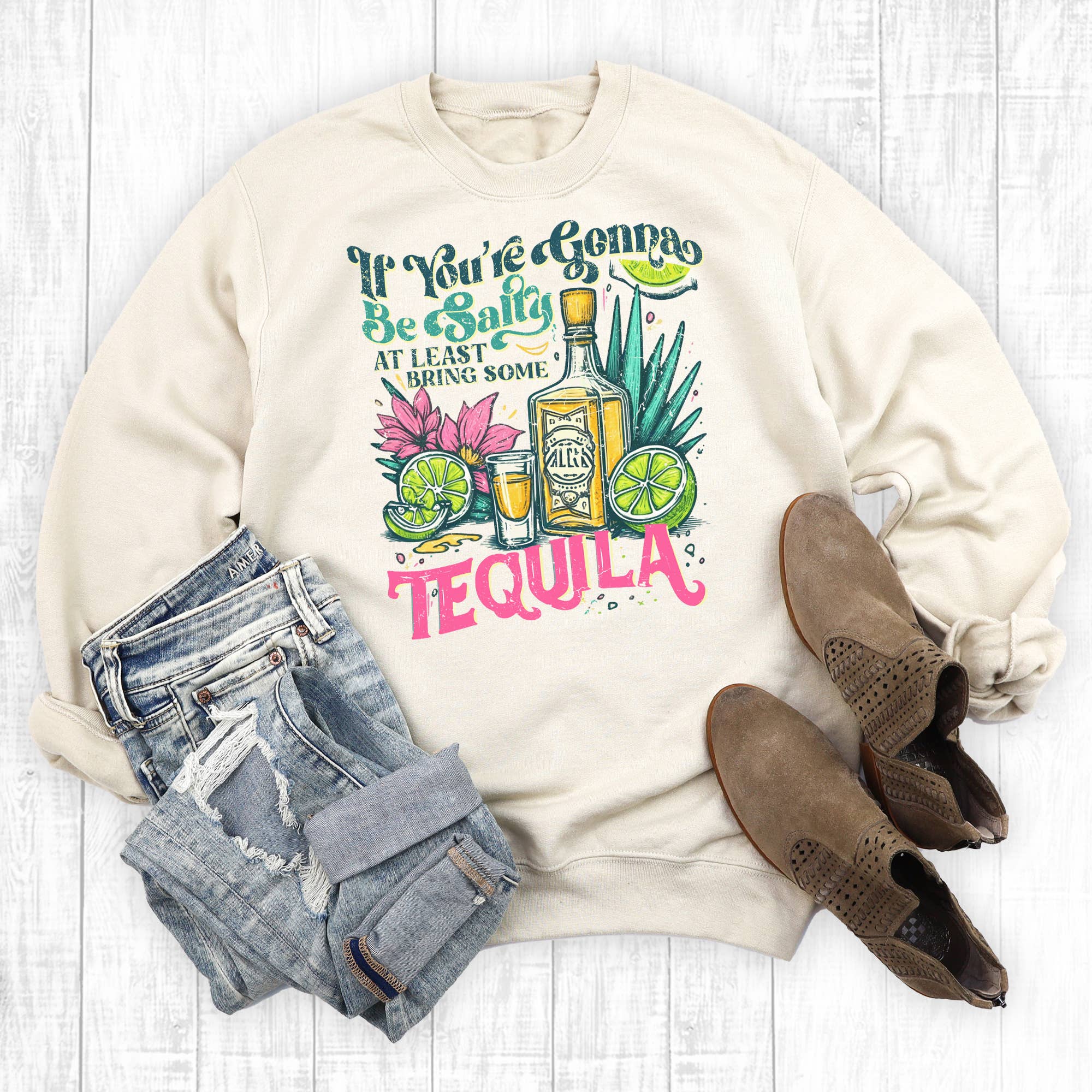 Cinco De Mayo If You're Going To Bring Salty Sweatshirt T-Shirts, Hoodie | PodTeesHub.com