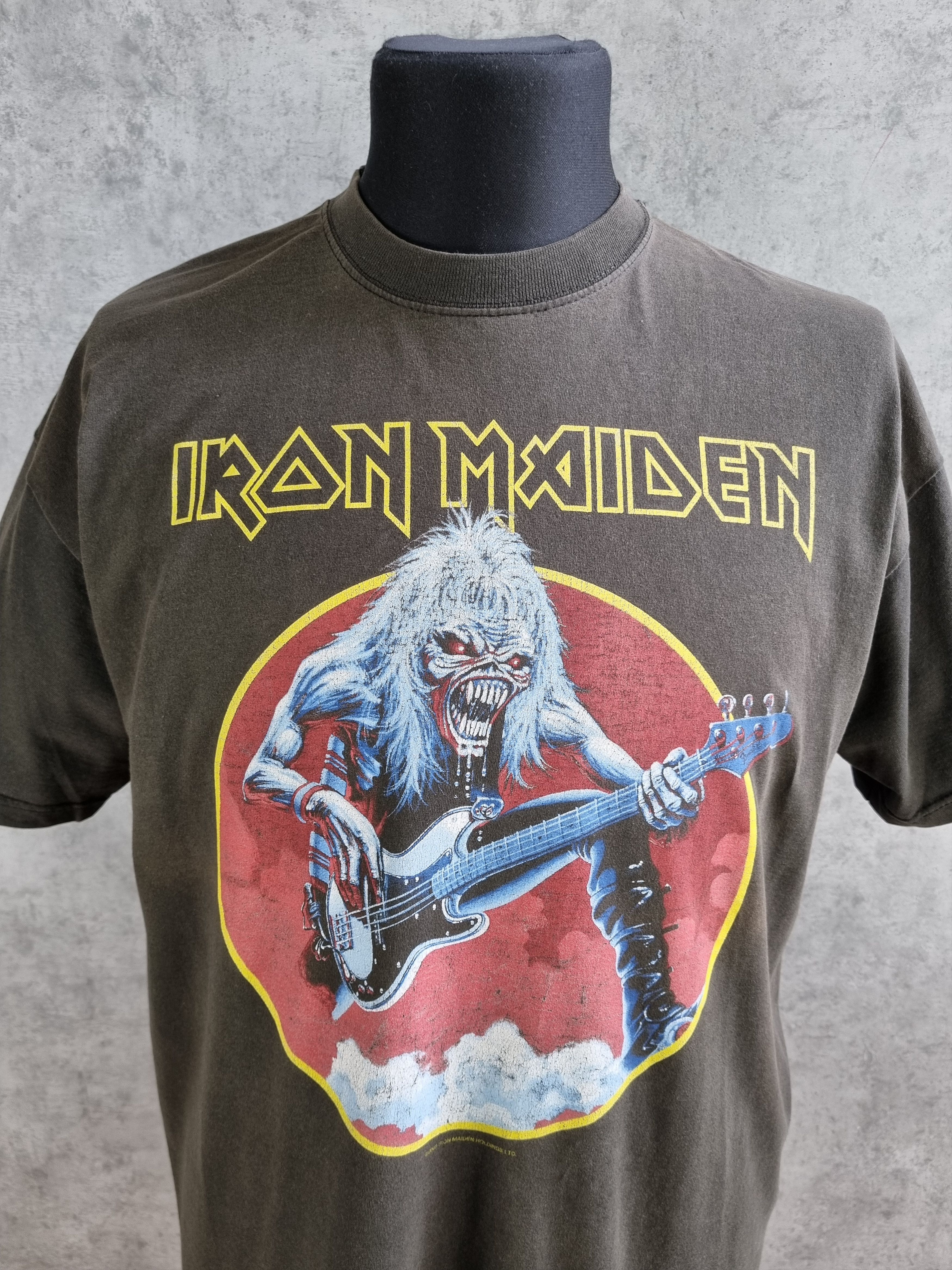 Maiden Iron Maiden Vintage Thrashed Faded Rock Tee Rare Print Hoodie, Sweatshirt | PodTeesHub.com