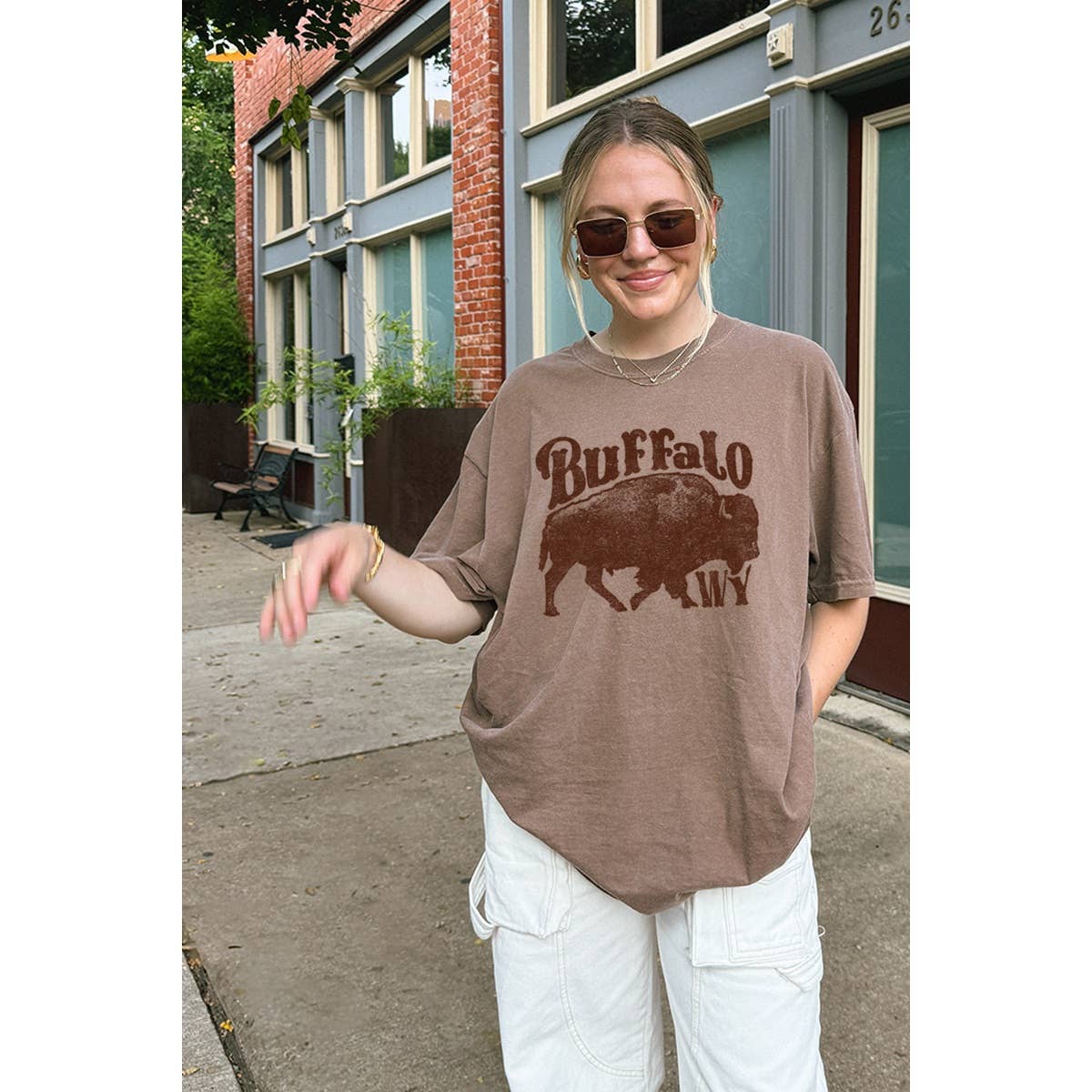 Buffalo Wy Vintage  Graphic Tee Hoodie, Sweatshirt | PodTeesHub.com