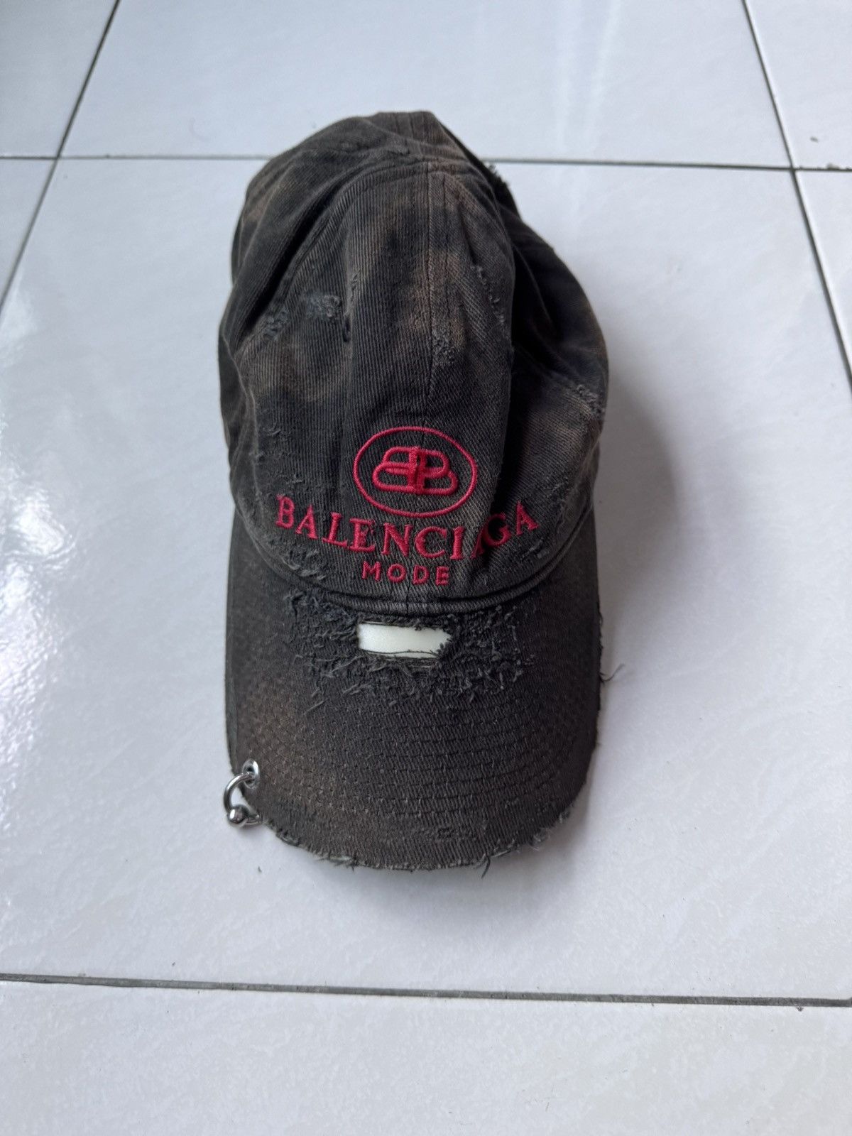 Balenciaga Bb Mode Destroyed Pierced Cap T-Shirts, Hoodie, Sweatshirt | PodTeesHub.com