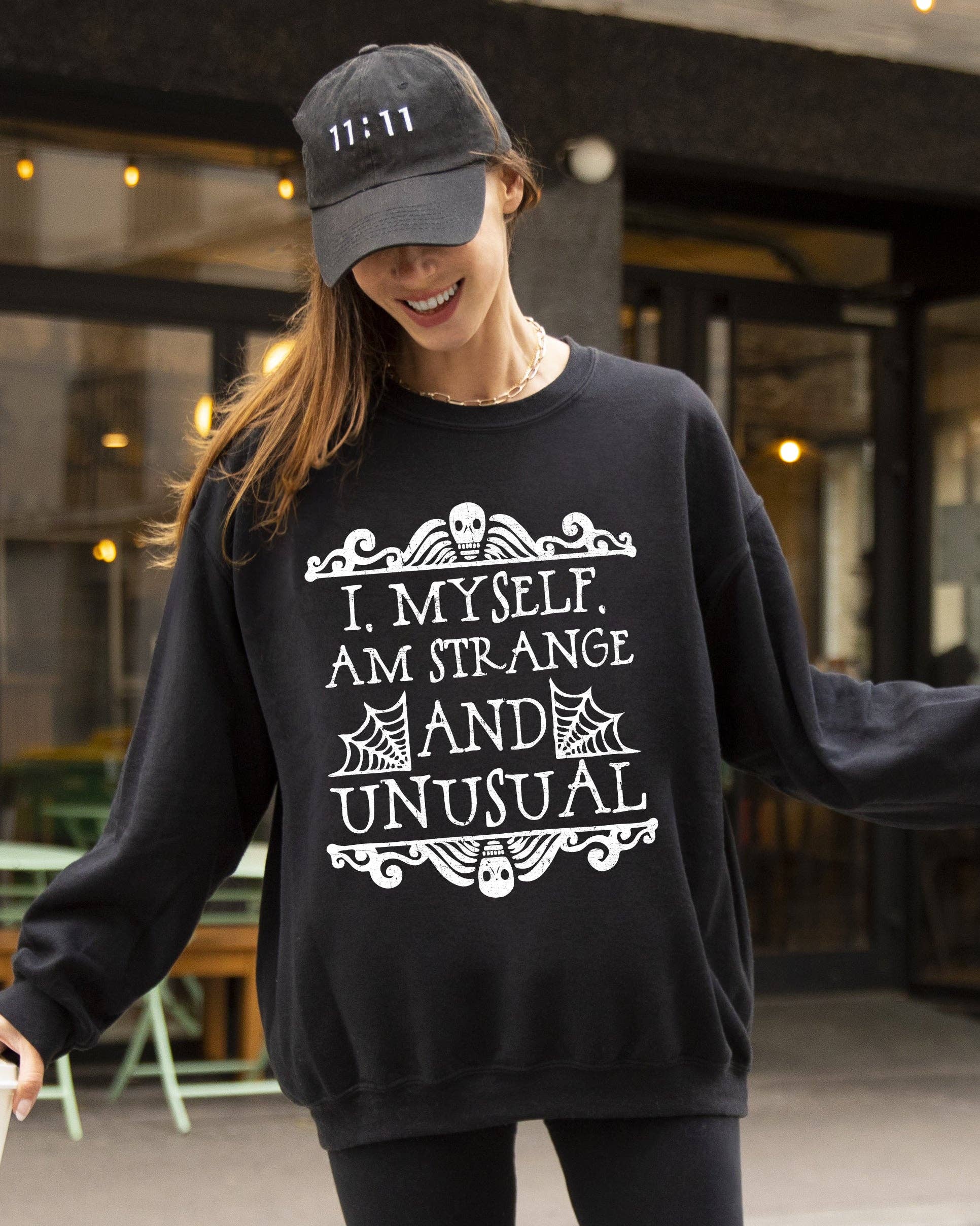 Strange and Unusual, Skeleton, Ghost Halloween Sweatshirt T-Shirts, Hoodie | PodTeesHub.com