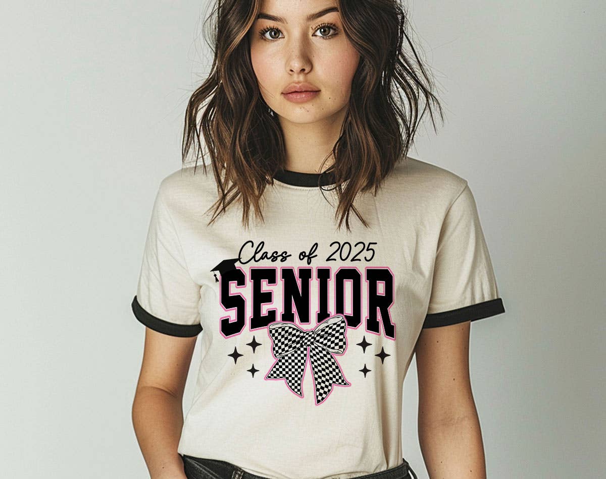 Class of 2025 - Senior Graduation Ringer T-Shirt Hoodie, Sweatshirt | PodTeesHub.com