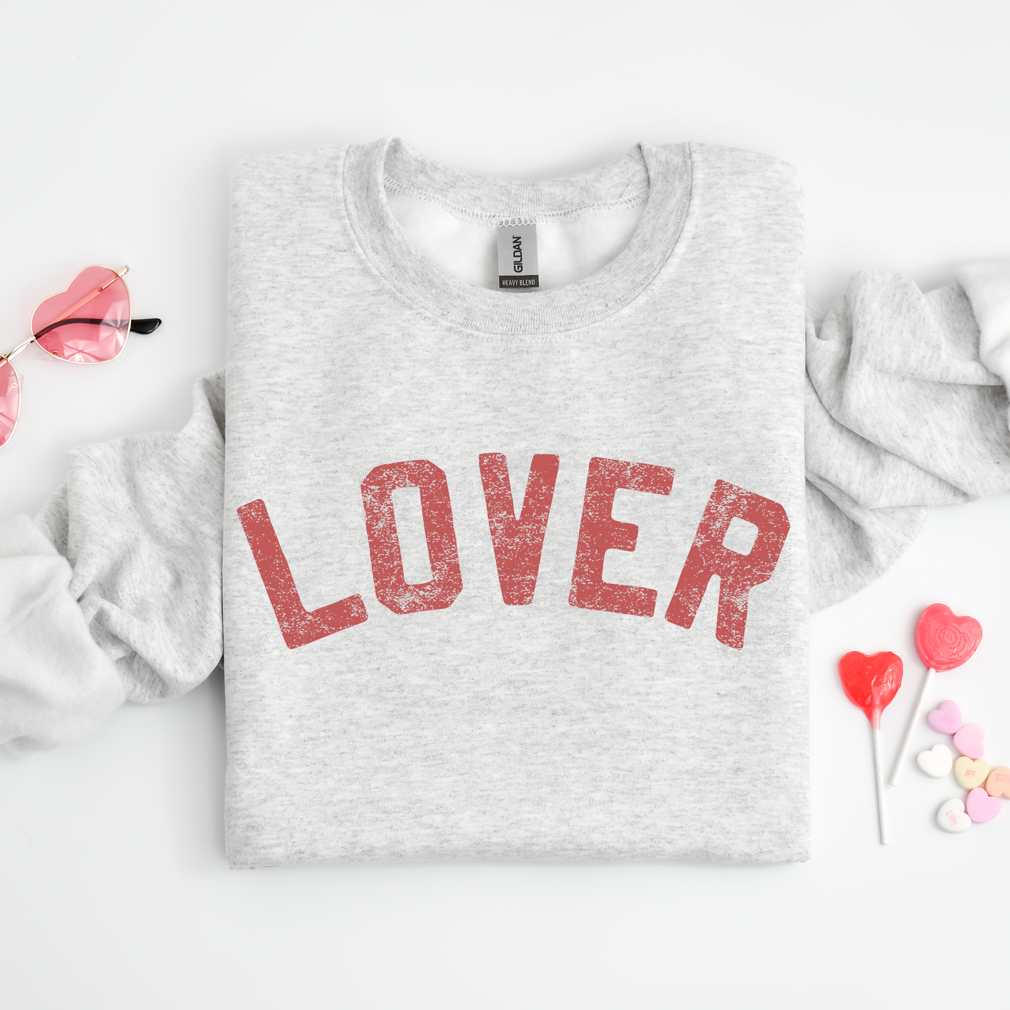Lover Crewneck Sweatshirt, Valentine's Day Shirt Hoodie | PodTeesHub.com