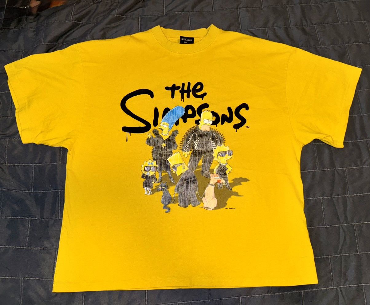 Simpsons Balenciaga X Simpsons Logo Ss Yellow T-Shirts, Hoodie, Sweatshirt