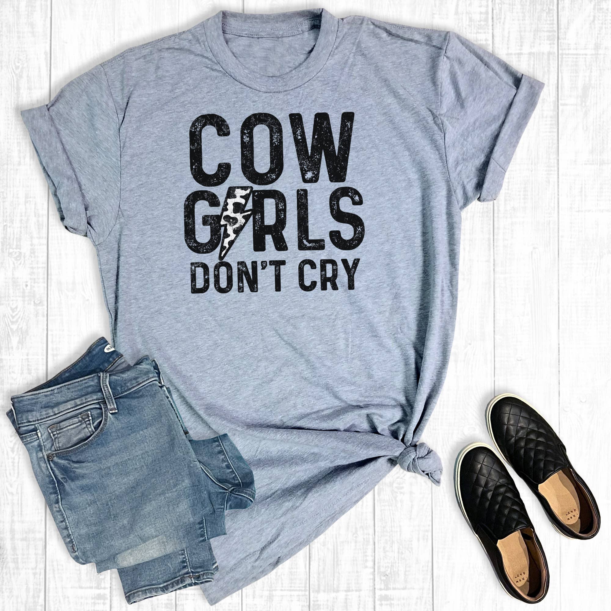 Western Cowgirls Don't Cry Graphic Tee Hoodie, Sweatshirt | PodTeesHub.com