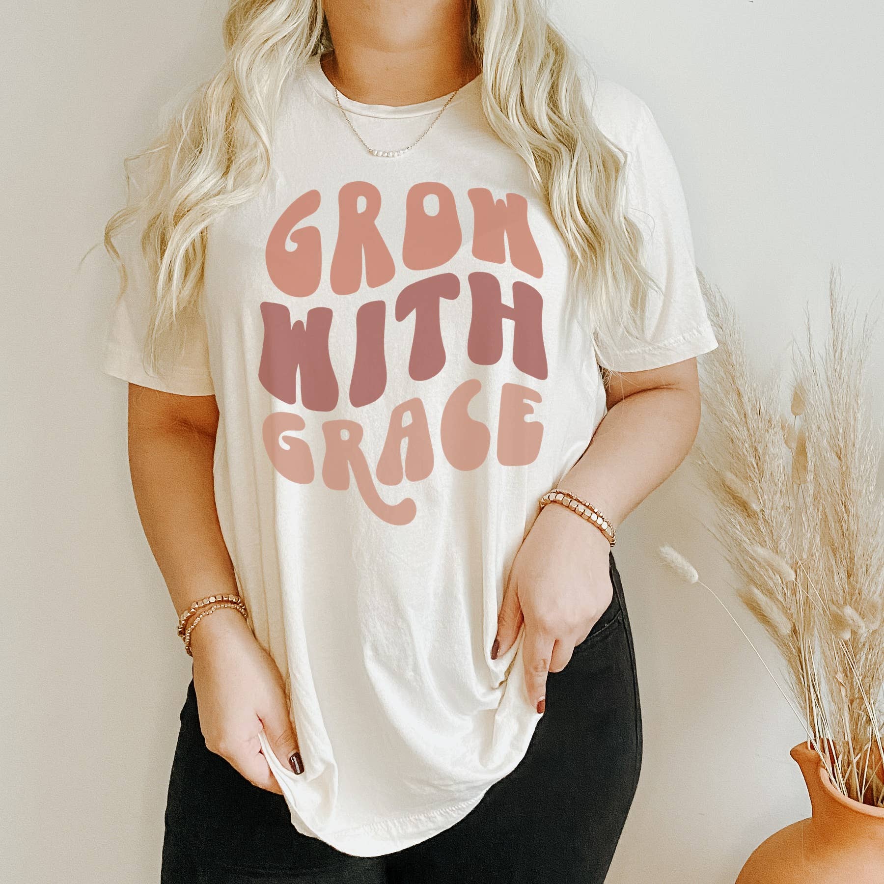 Grow with Grace | Christian Tshirt Hoodie, Sweatshirt | PodTeesHub.com