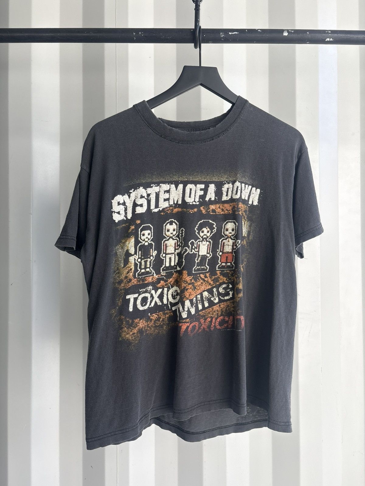 Band Thrashed System Down Toxic Faded Distressed Grunge Band T-Shirts, Hoodie, Sweatshirt
