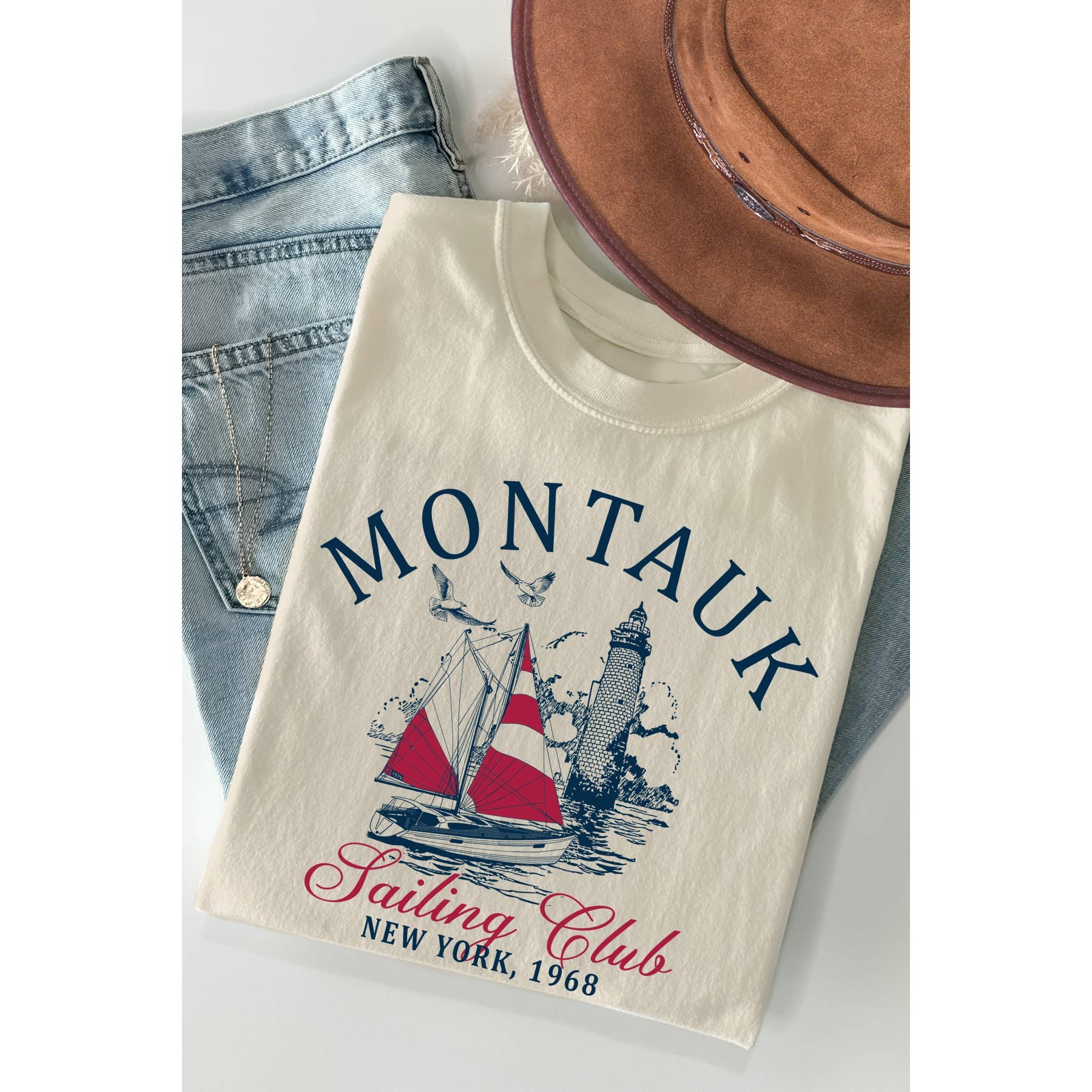 Montauk Yacht Club Short Sleeve T Shirt Hoodie, Sweatshirt | PodTeesHub.com