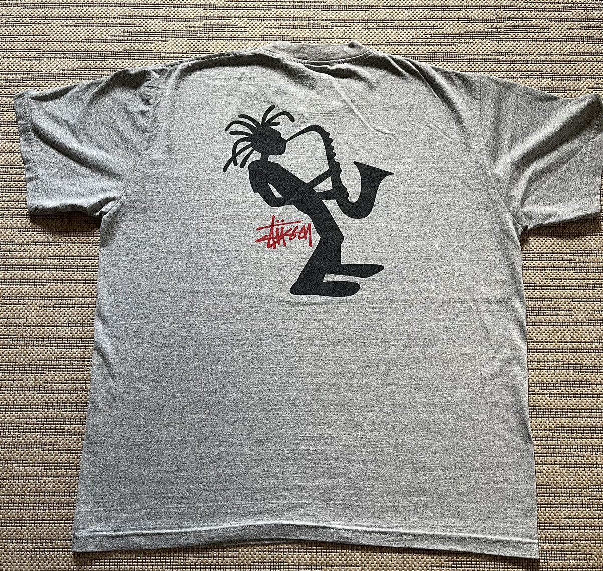 Vintage 90s Stussy Jazz Vintage Tee Shirt Made In Usa Skaters Hoodie, Sweatshirt | PodTeesHub.com