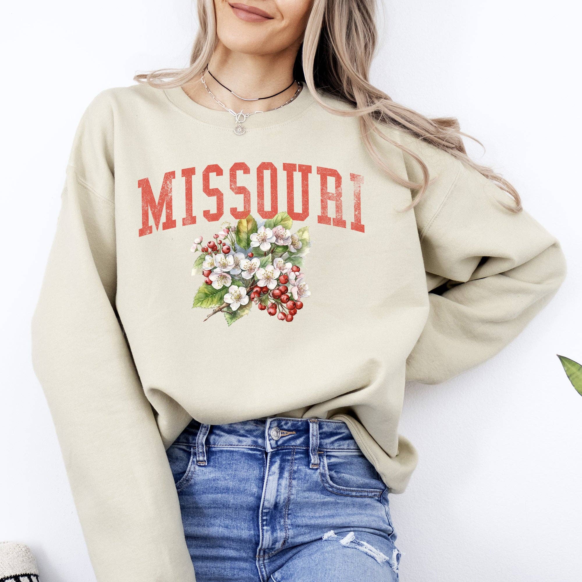 Missouri State Flower Sweatshirt T-Shirts, Hoodie | PodTeesHub.com